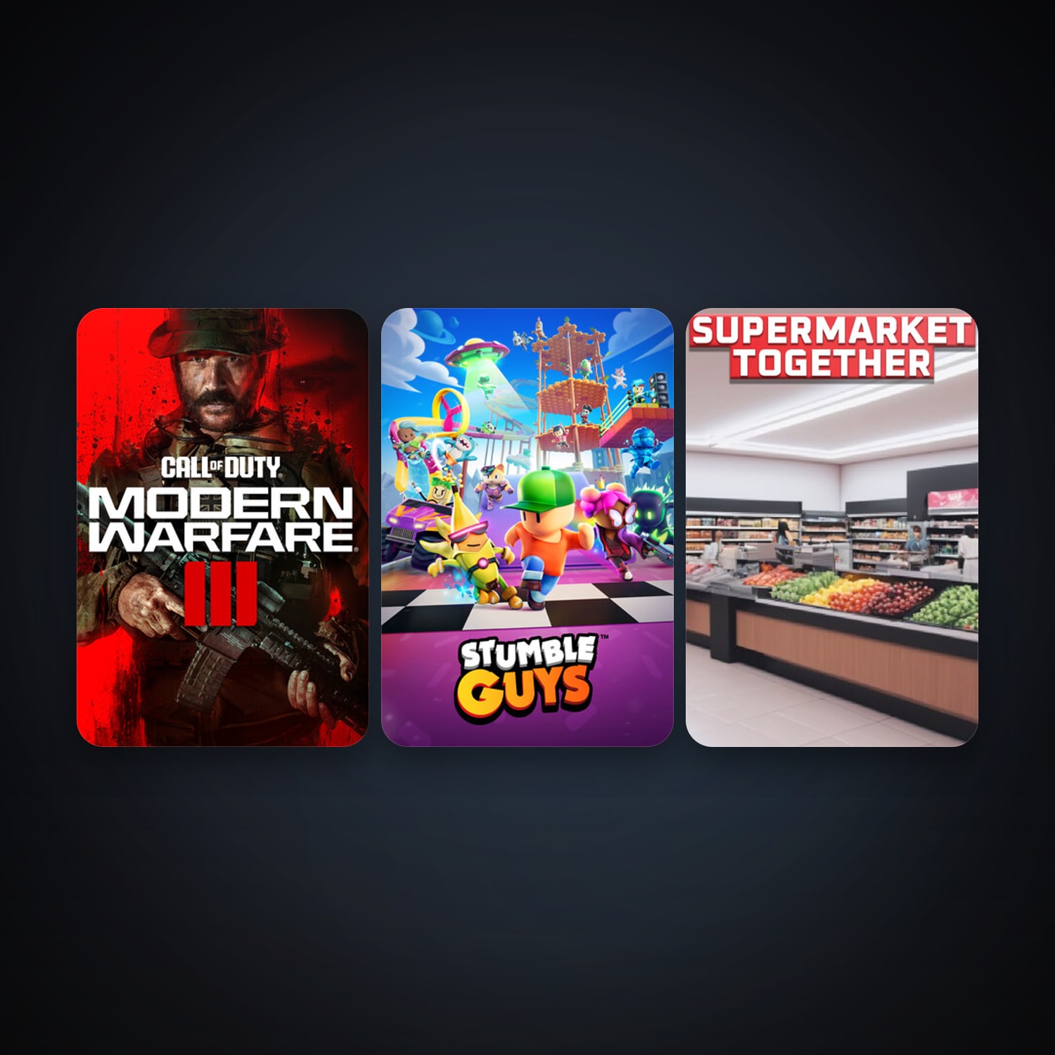 Stumble Guys + Call of Duty: Modern Warfare 3 (III), 7 games, clean — HabibiAccounts