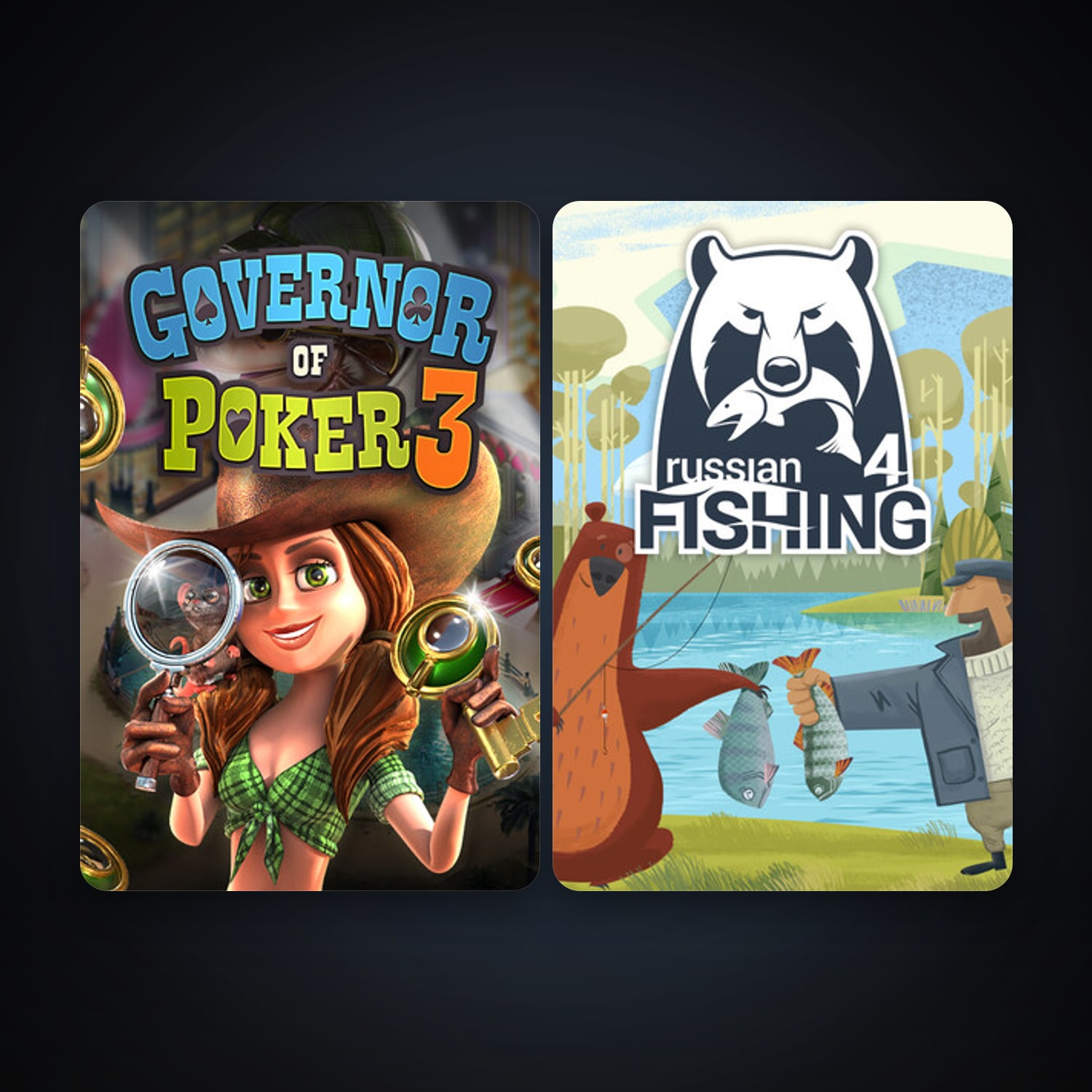 Governor of Poker 3 & Russian Fishing 4 — HabibiAccounts