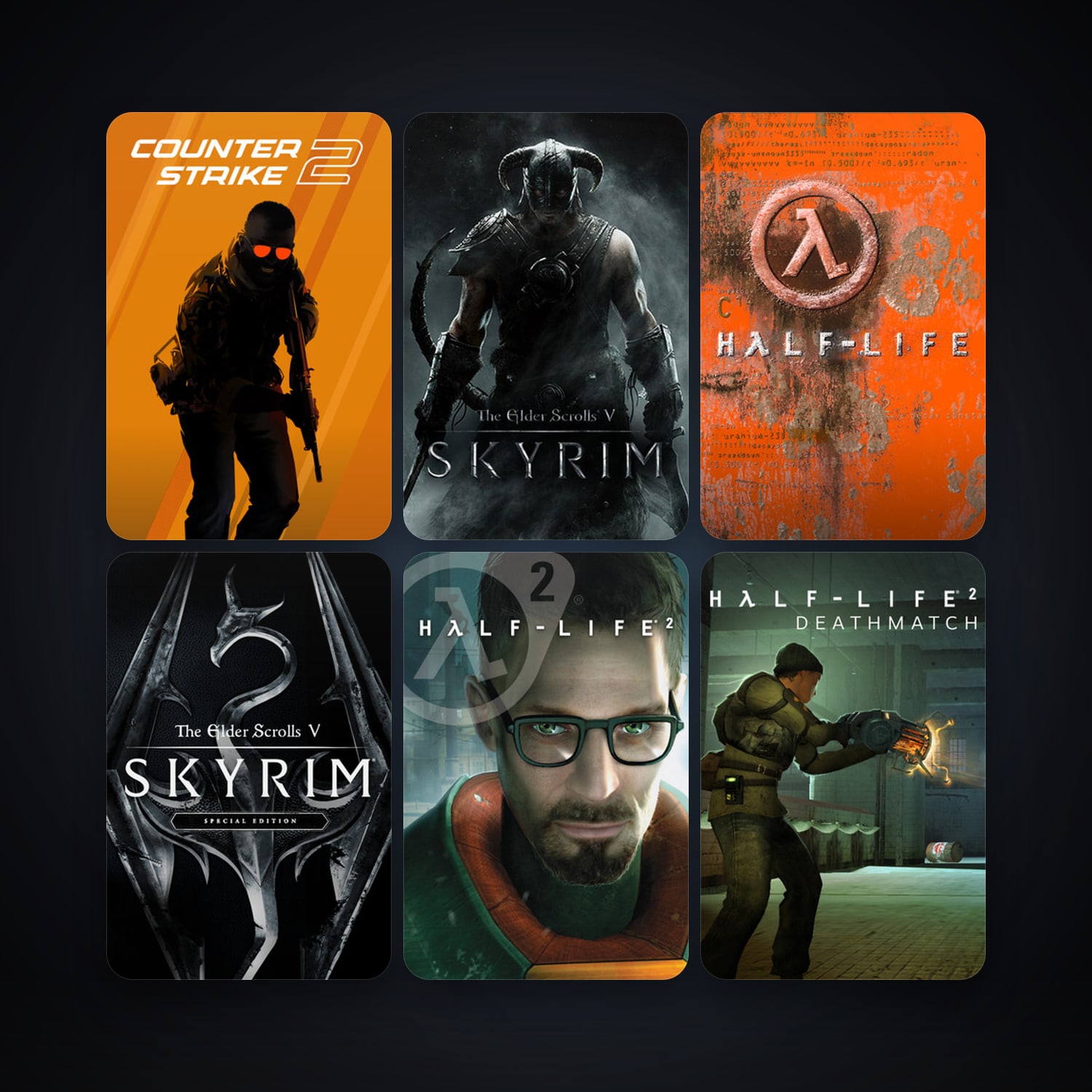 Half-Life + Half-Life 2, 8 games, clean — HabibiAccounts