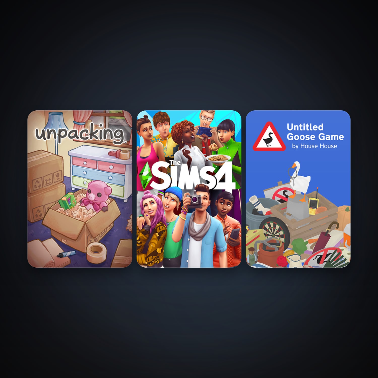 Untitled Goose Game + Unpacking, 5 games, clean — HabibiAccounts