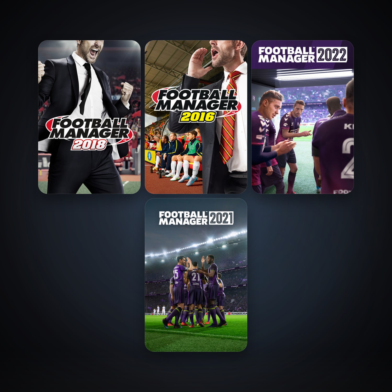 Football Manager 2018 & Football Manager 2016 | 10 Games | Clean — HabibiAccounts