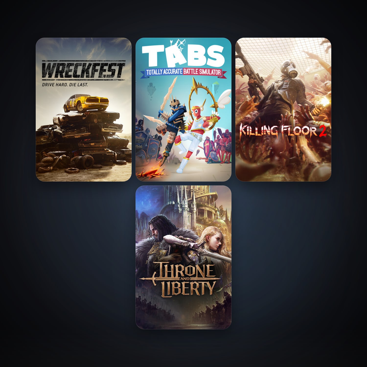 Next Car Game: Wreckfest + Killing Floor 2, 5 games, clean — HabibiAccounts