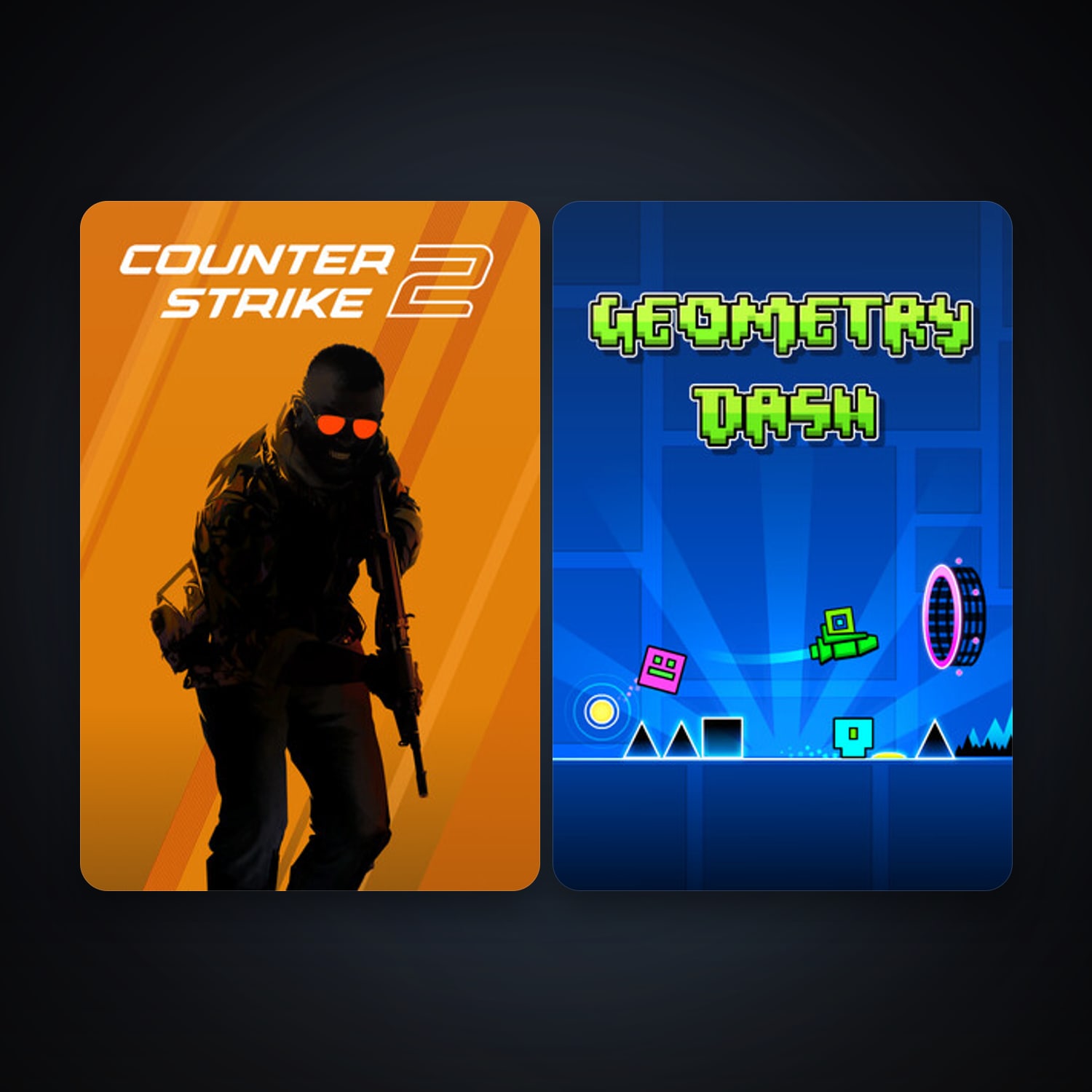 CS2 Prime + Geometry Dash, 2 games, clean — HabibiAccounts
