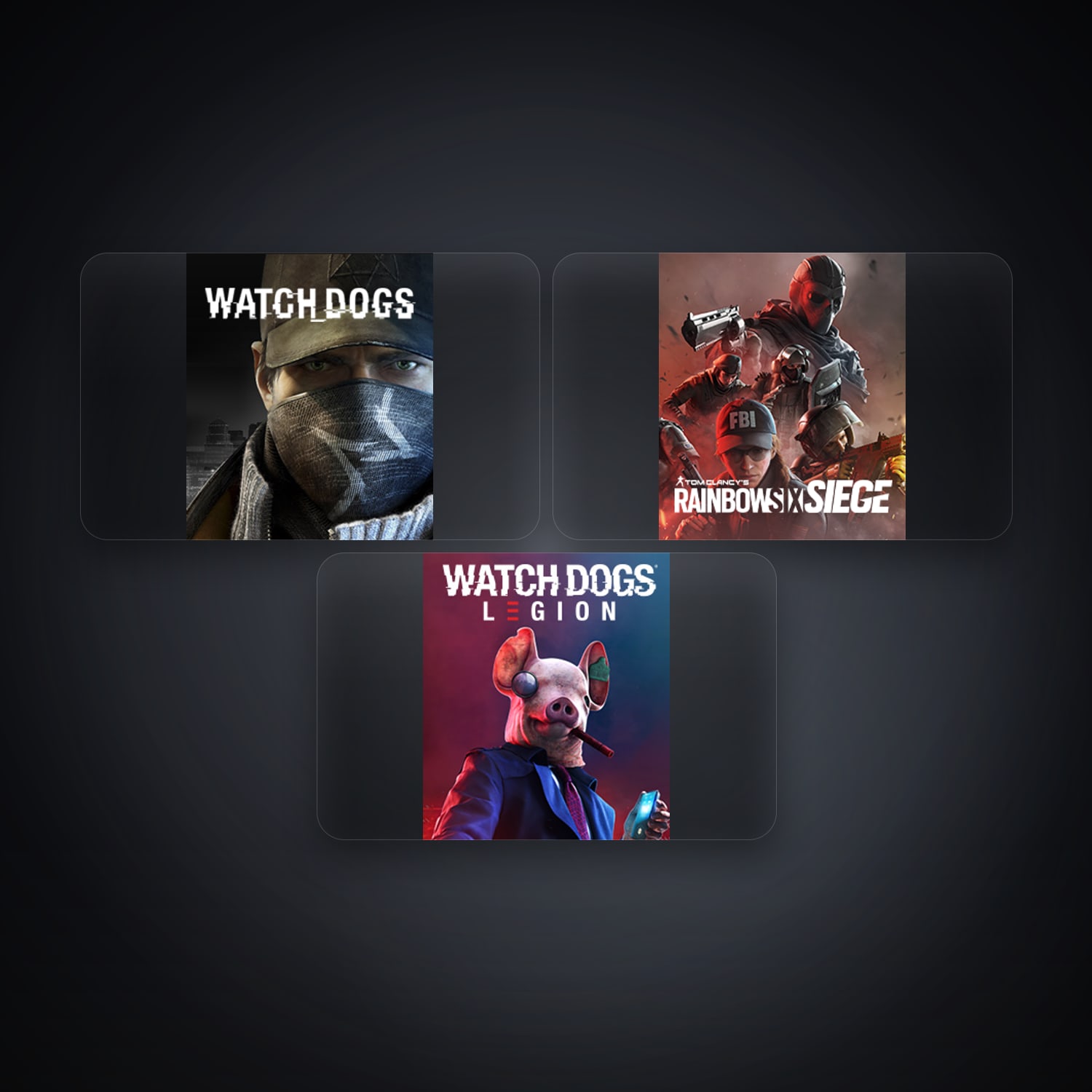 Ubisoft Watch_Dogs + Tom Clancy's Rainbow Six Siege (Steam) — HK — 3 games — HabibiAccounts