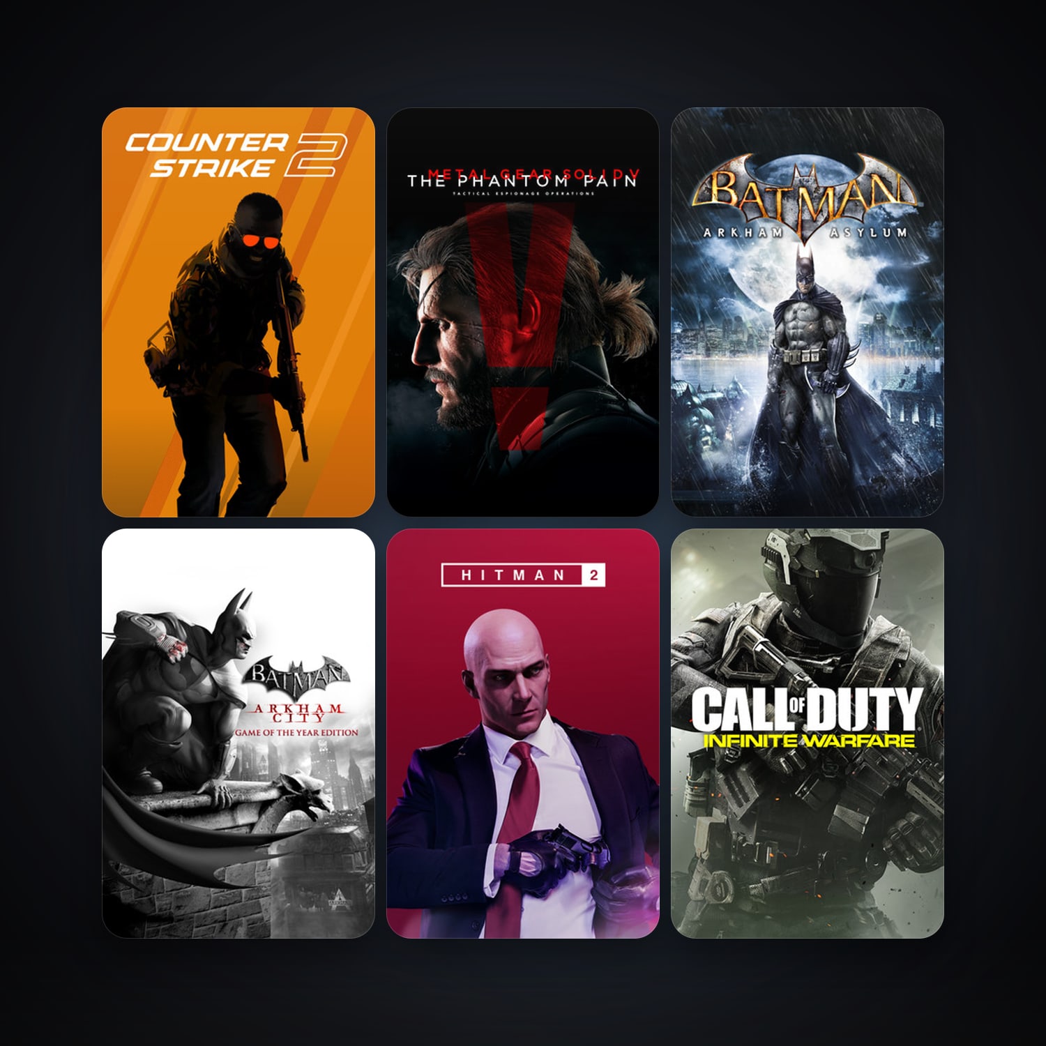 CS2 Prime + Batman: Arkham Asylum Game of the Year Edition, 14 games, clean — HabibiAccounts