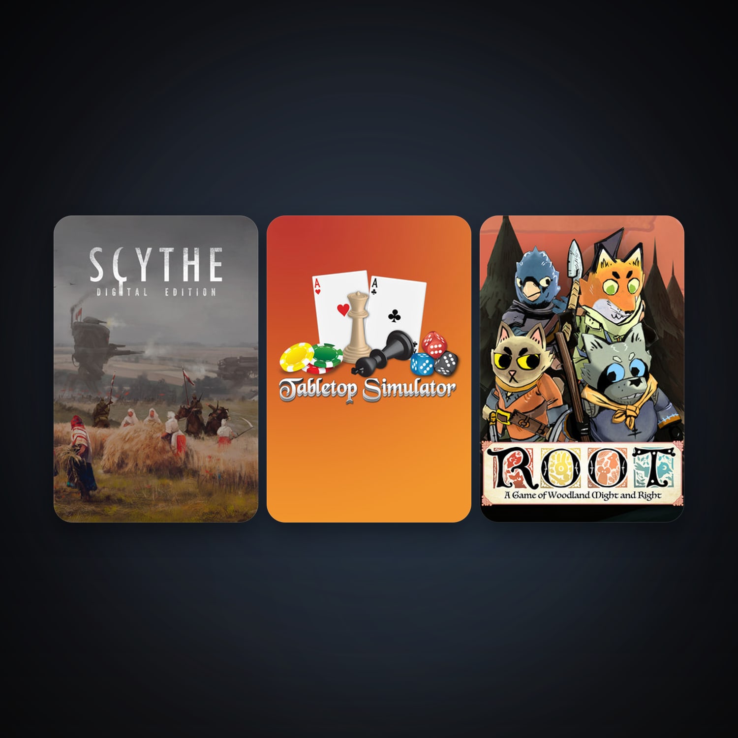 Tabletop Simulator + Scythe: Digital Edition, 3 games, clean — HabibiAccounts