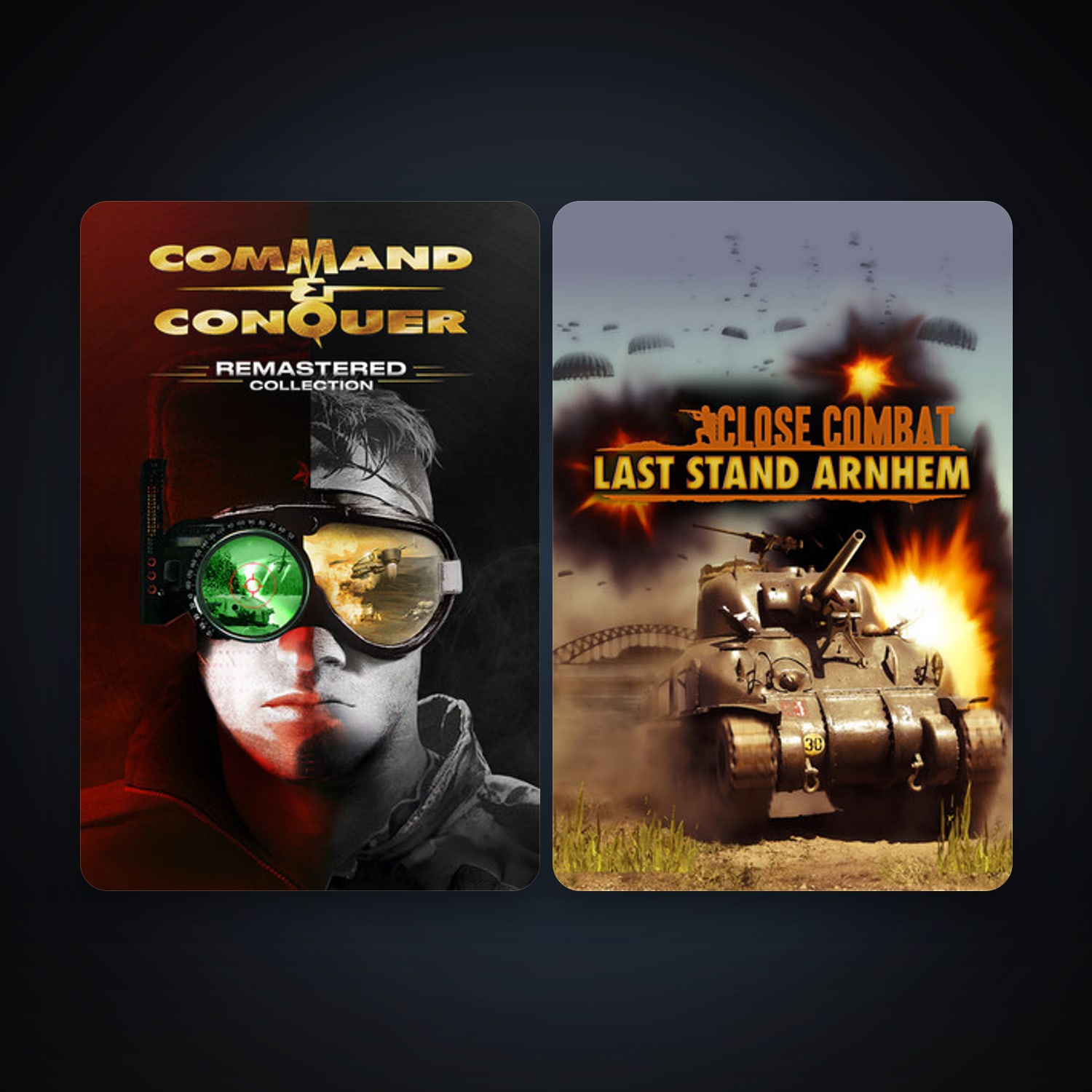 Close Combat: Last Stand Arnhem + Command & Conquer Remastered Collection, 2 games, clean — HabibiAccounts