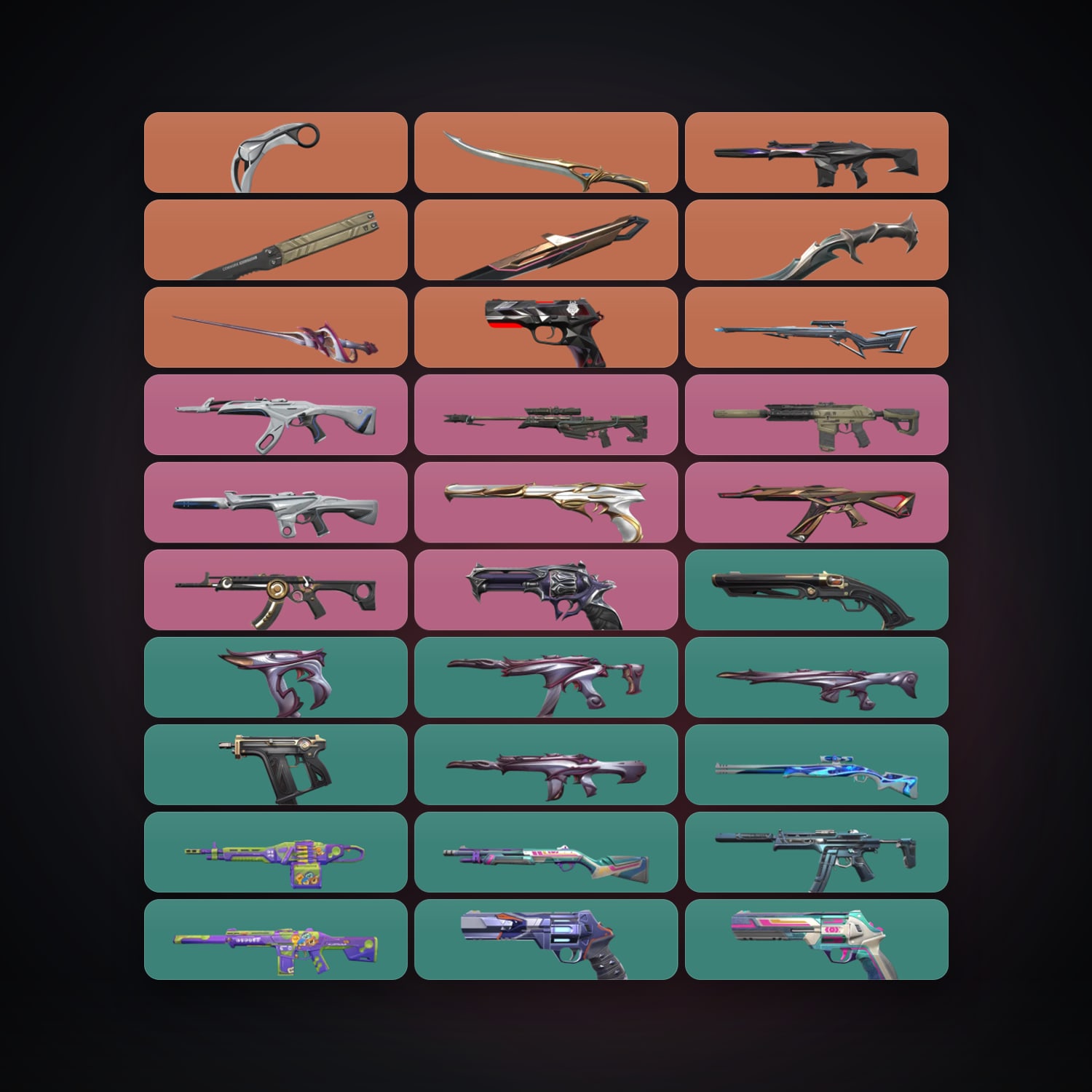 EU Plat 2 locker — 6 knives, 44 skins, lvl 134 — HabibiAccounts