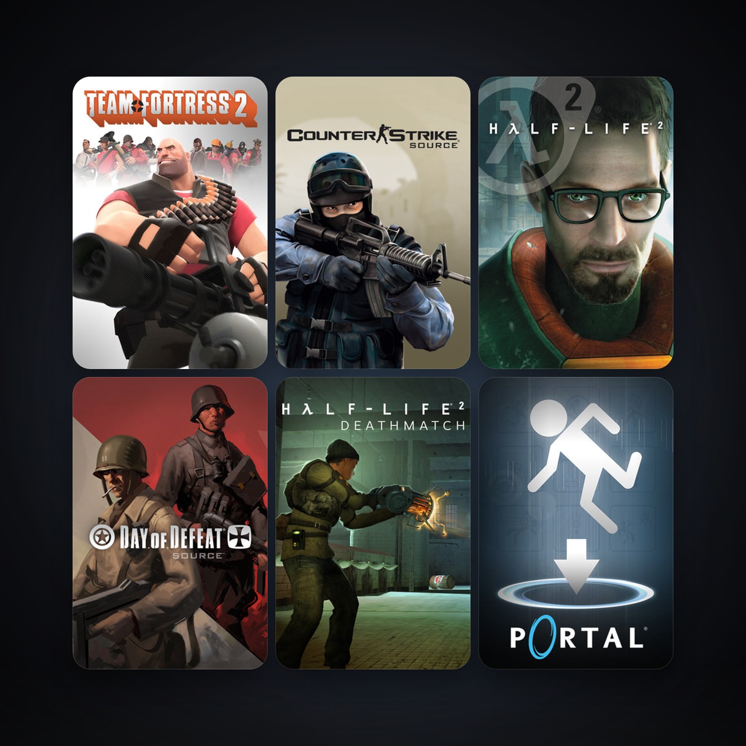 Half-Life 2 + Counter-Strike: Source, 7 games, clean — HabibiAccounts