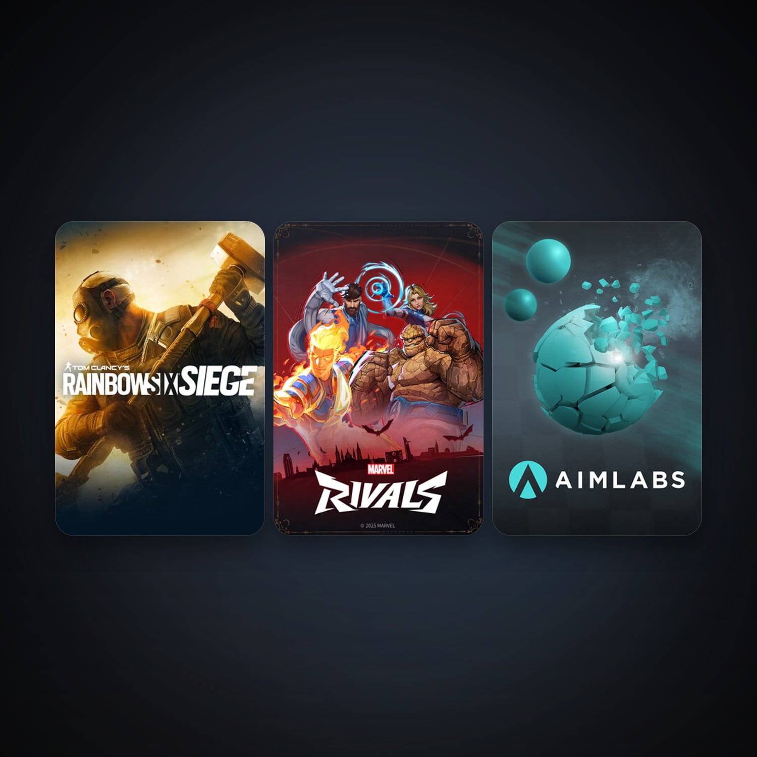 Tom Clancy's Rainbow Six Siege + Aimlabs, 4 games, clean — HabibiAccounts