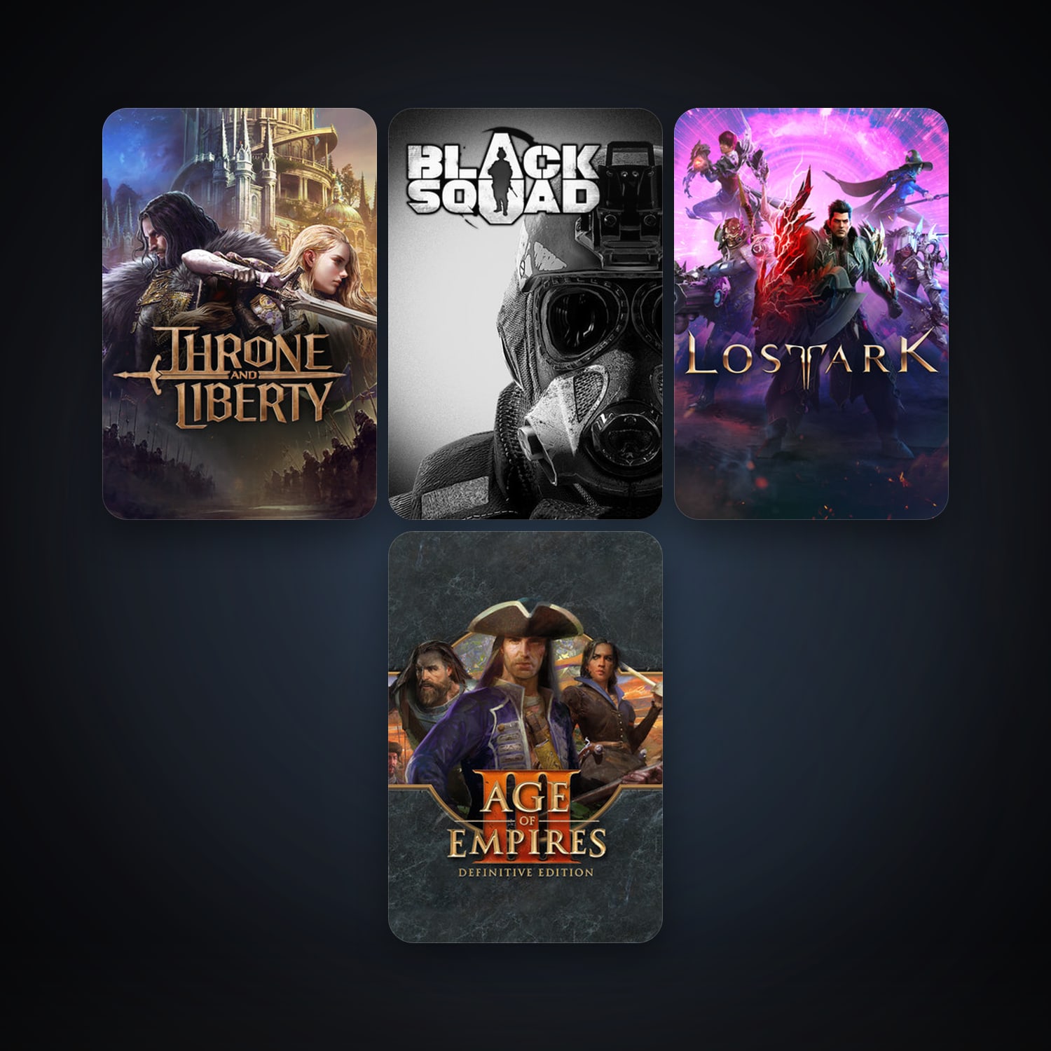 Black Squad + Age of Empires III: Definitive Edition, 6 games, clean — HabibiAccounts