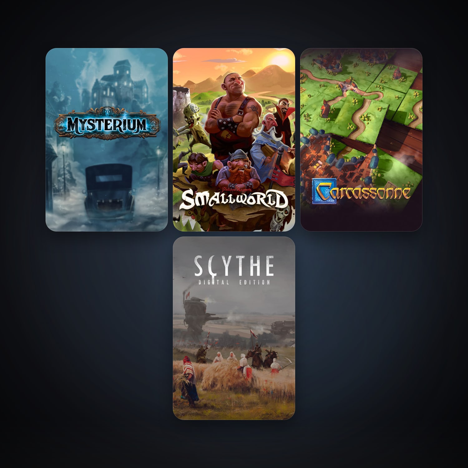 Small World 2 + Mysterium: A Psychic Clue Game, 11 games, clean — HabibiAccounts