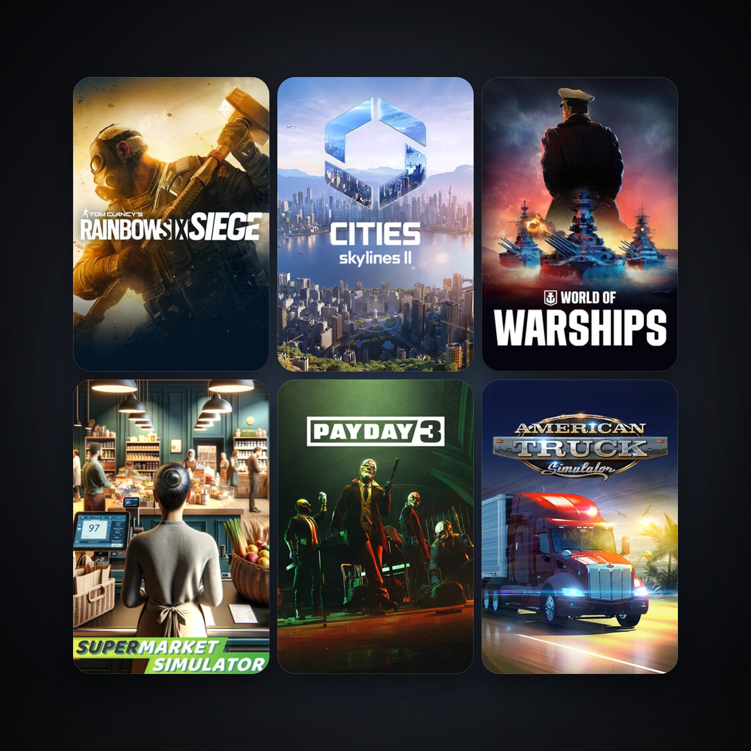 DCS World Steam Edition + American Truck Simulator, 15 games, clean — HabibiAccounts