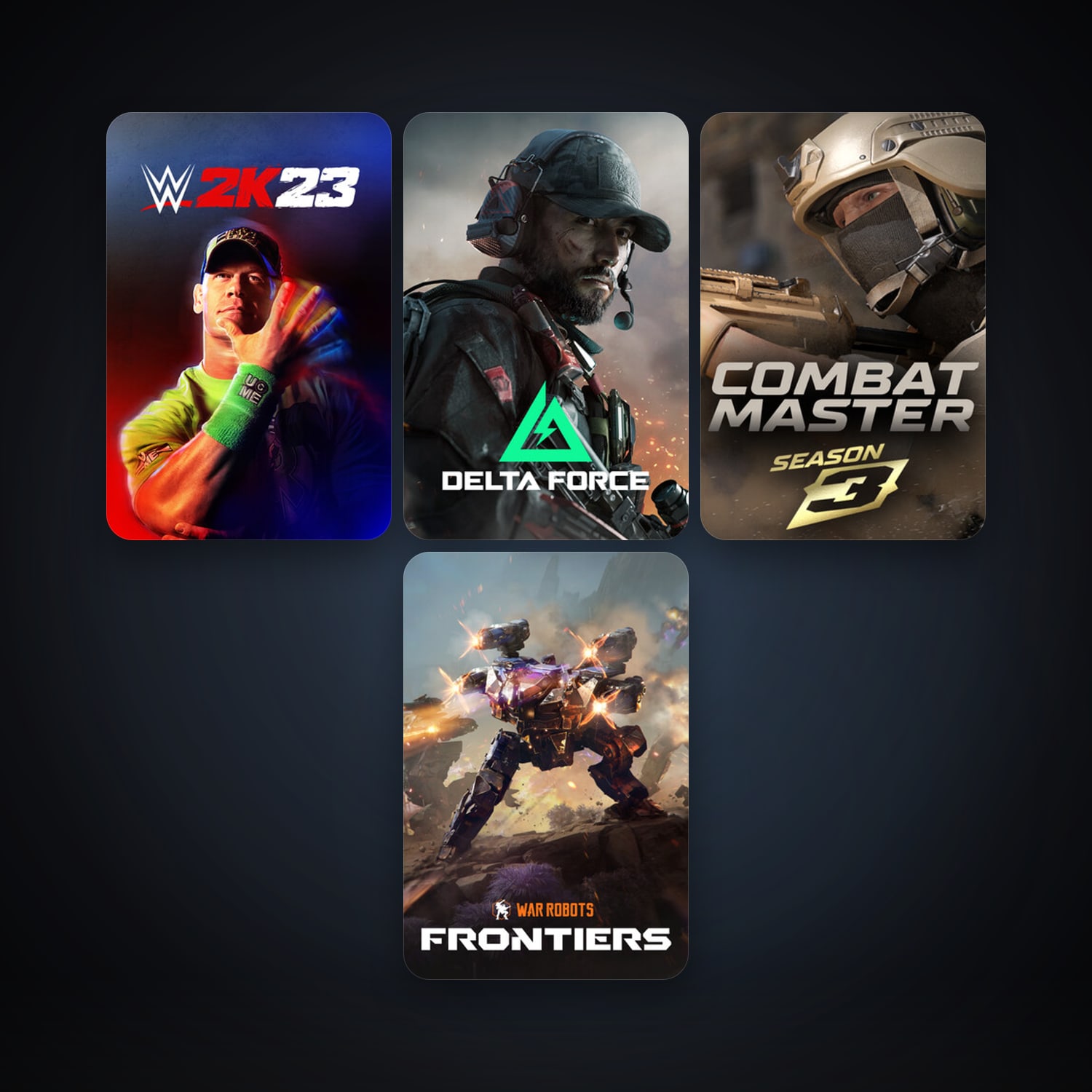 War Robots + War Robots: Frontiers, 12 games, clean — HabibiAccounts