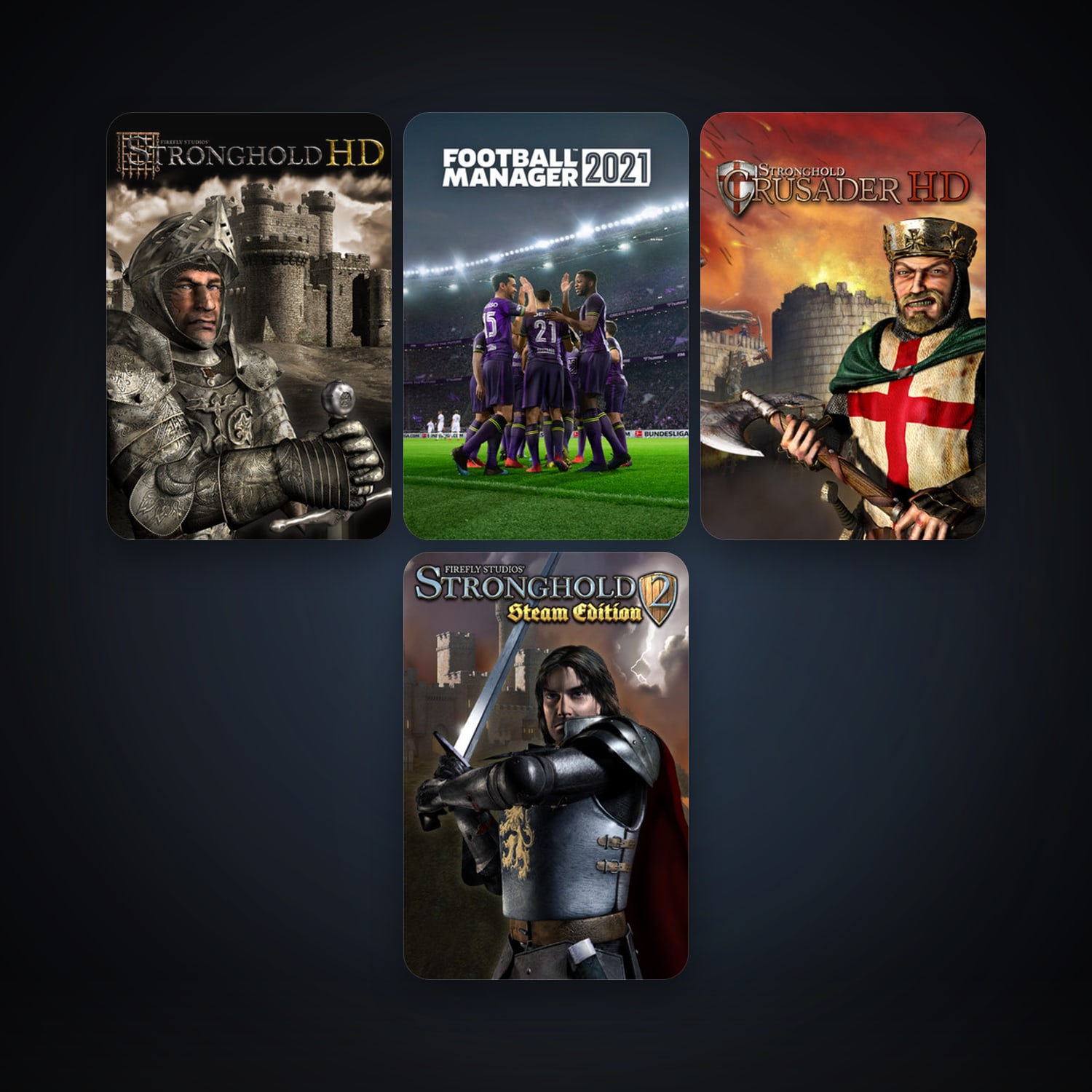 Stronghold HD + Stronghold 2: Steam Edition, 6 games, clean — HabibiAccounts