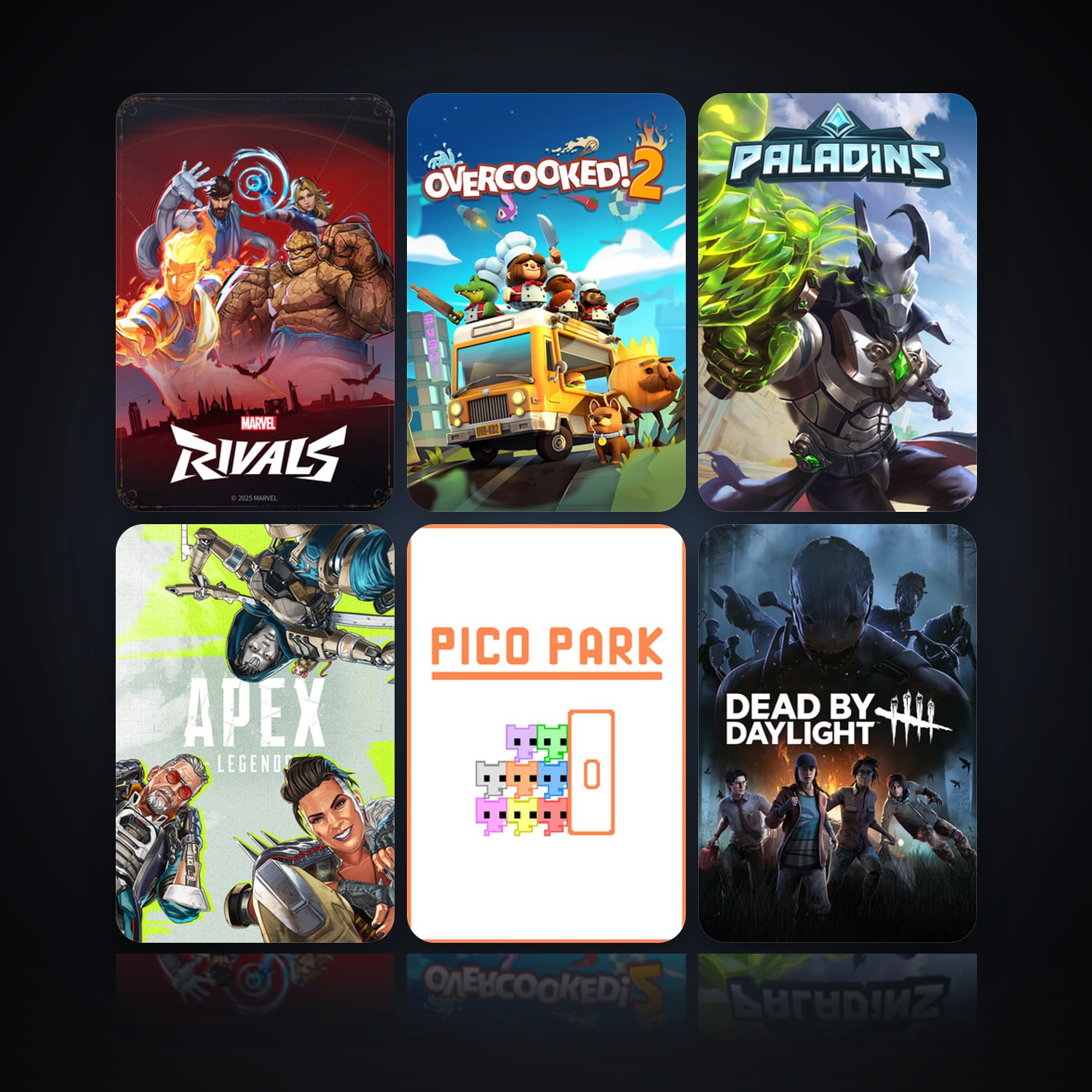 Marvel Rivals & Overcooked! 2 | 11 Games | Clean — HabibiAccounts