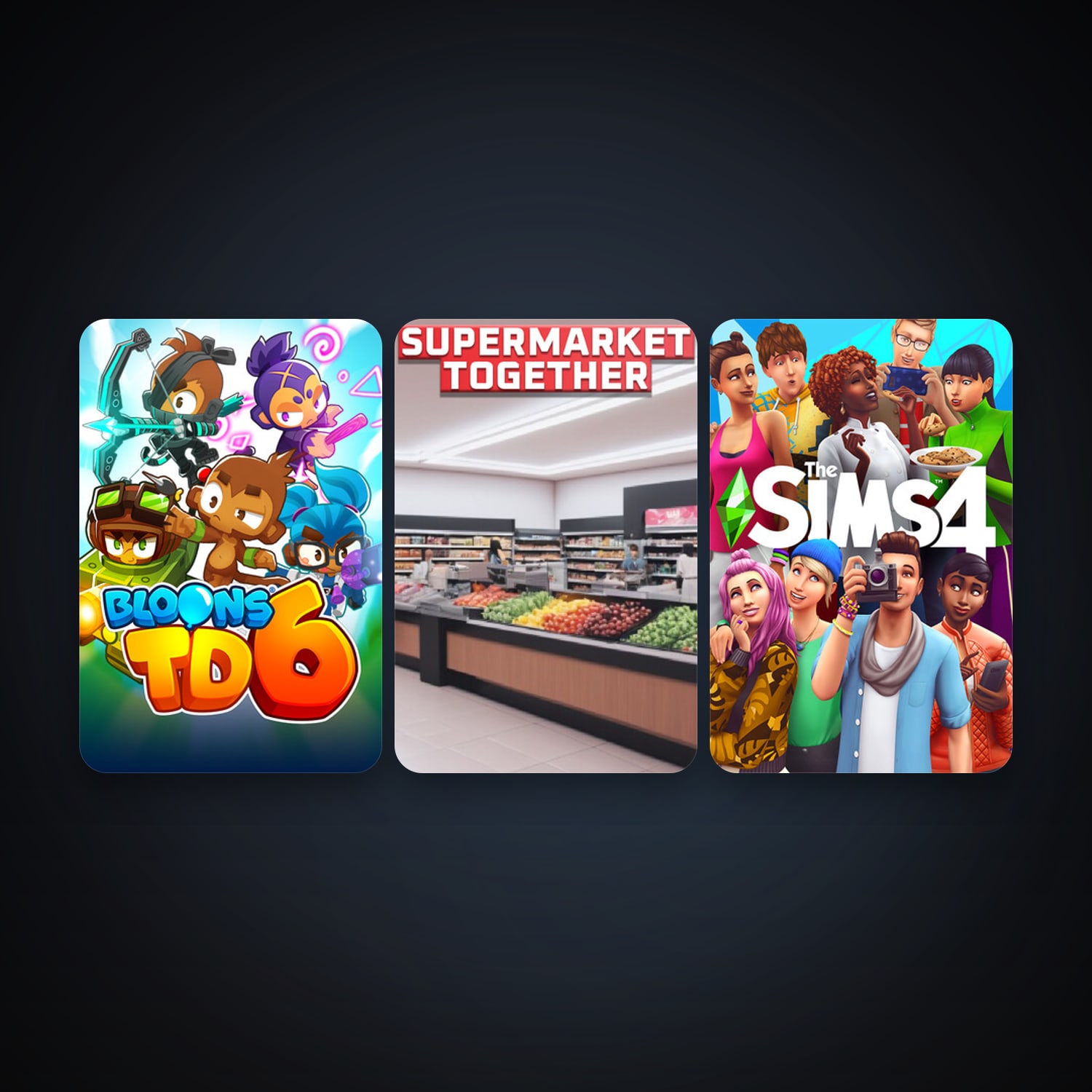 Bloons TD 6 + The Sims 4, 7 games, clean — HabibiAccounts