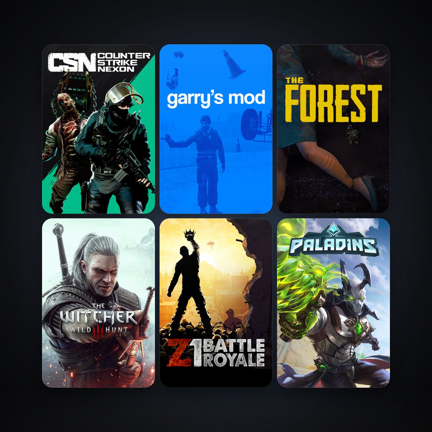 Garry's Mod + The Forest, 10 games, clean — HabibiAccounts