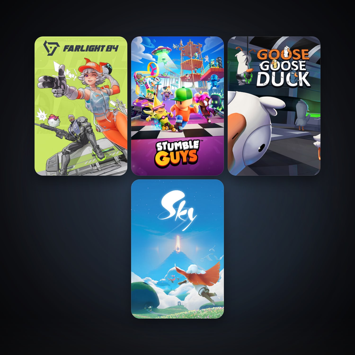 Goose Goose Duck + Stumble Guys, 10 games, clean — HabibiAccounts
