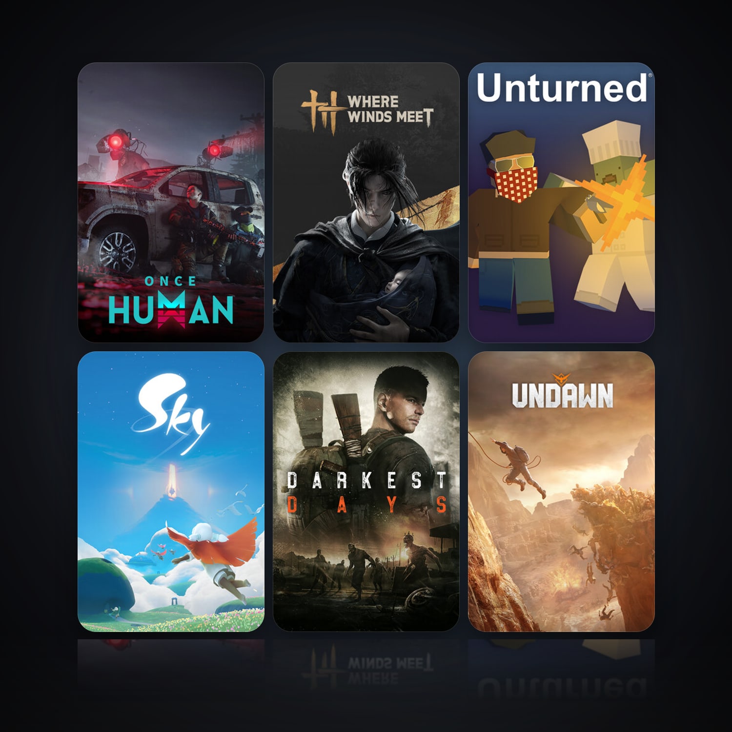 Once Human & Where Winds Meet | 12 Games | Clean — HabibiAccounts