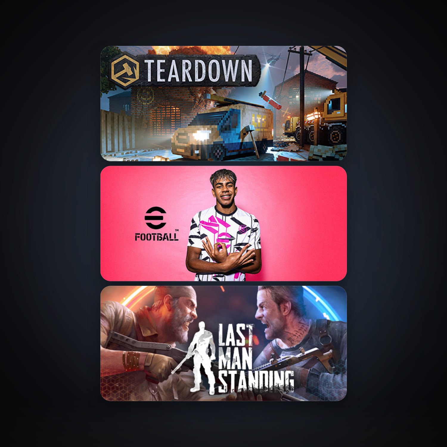 Last Man Standing + Teardown, 4 games, clean — HabibiAccounts