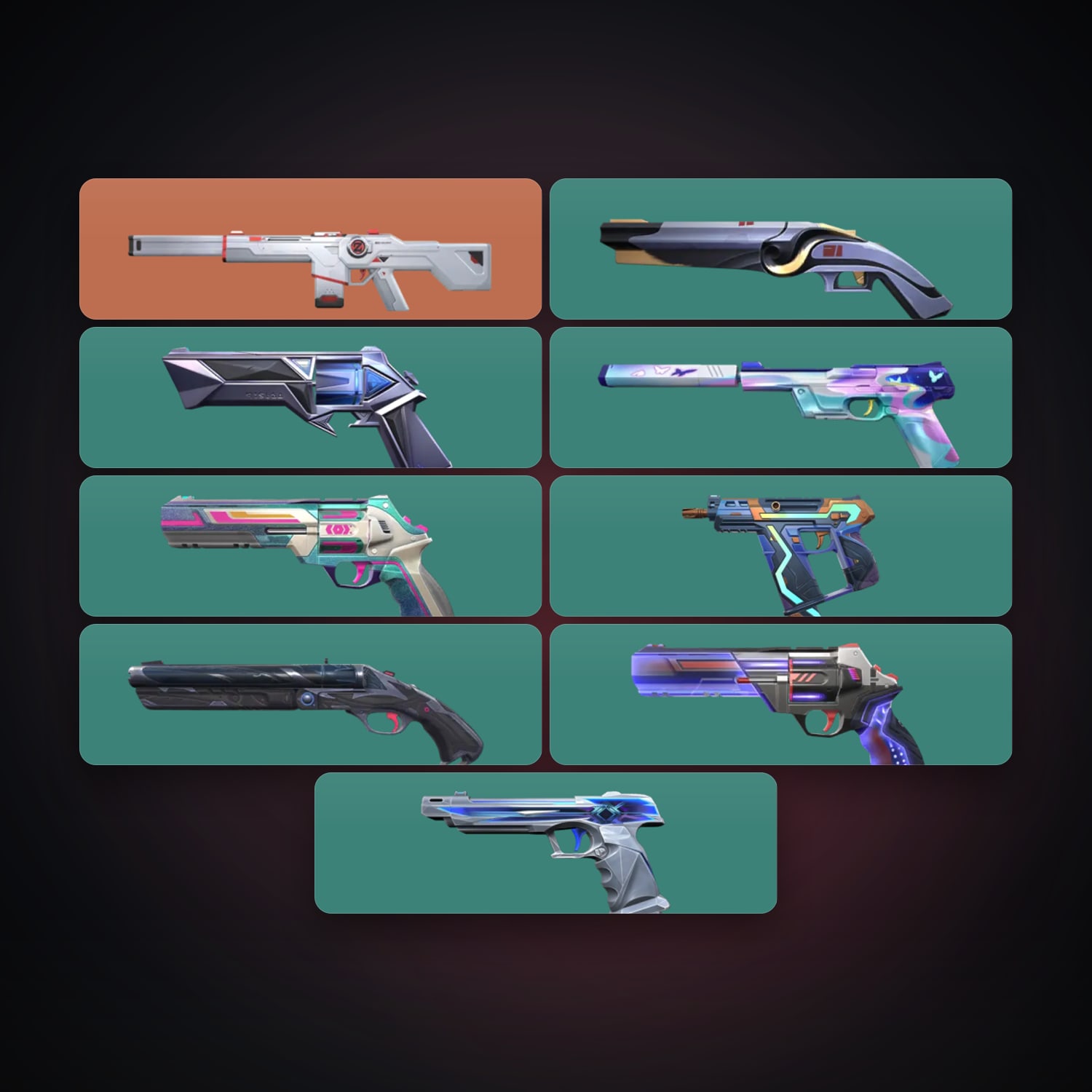 AP Gold 1 locker — 10 skins, lvl 153 — HabibiAccounts
