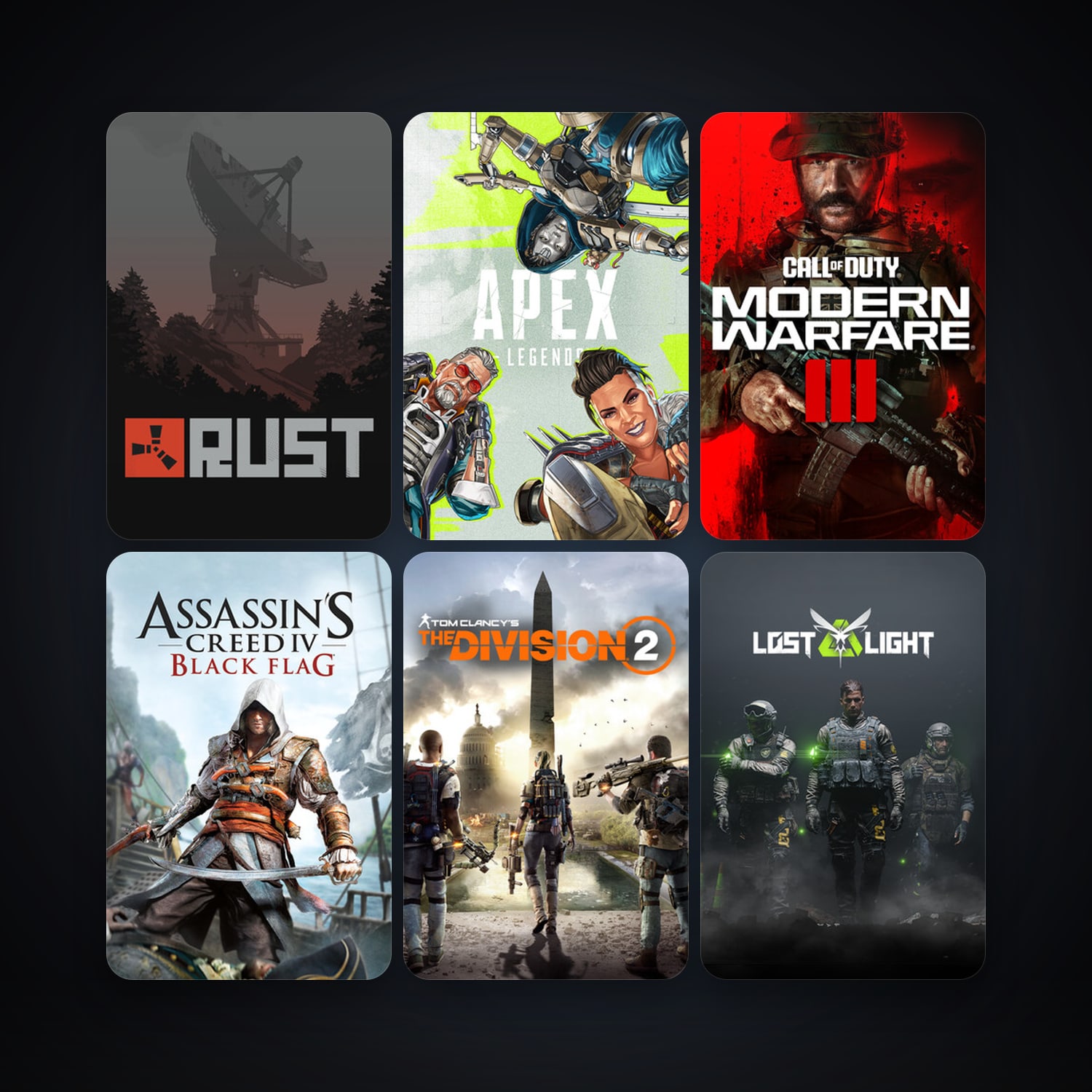 Assassin’s Creed IV Black Flag + Rust, 12 games, clean — HabibiAccounts