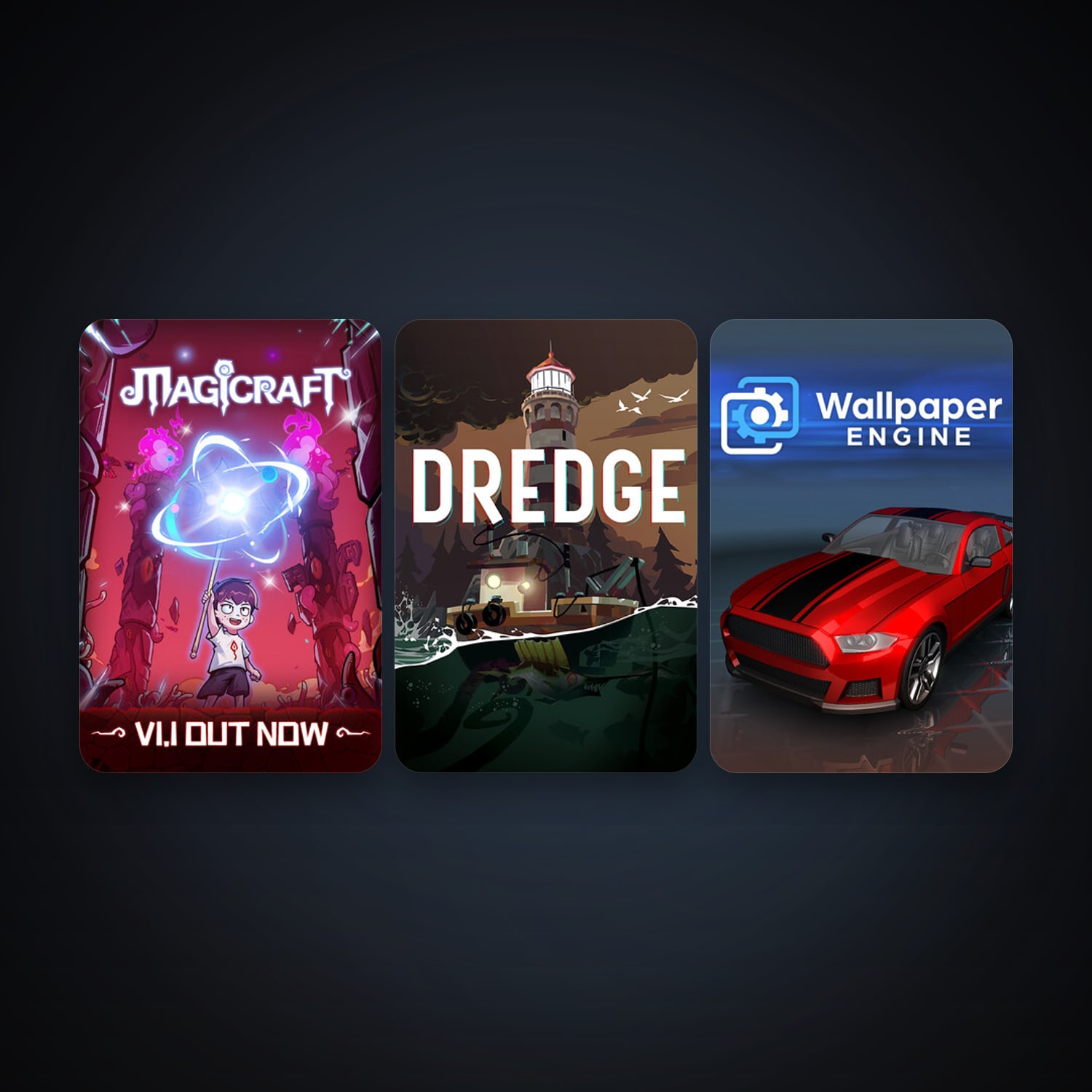 Wallpaper Engine + DREDGE, 7 games, clean — HabibiAccounts