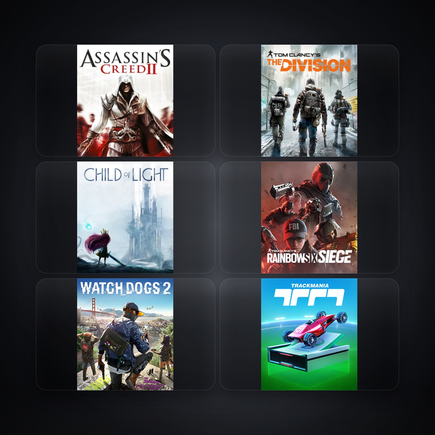 Ubisoft Assassin's Creed II + Tom Clancy's The Division — TR — 6 games — HabibiAccounts