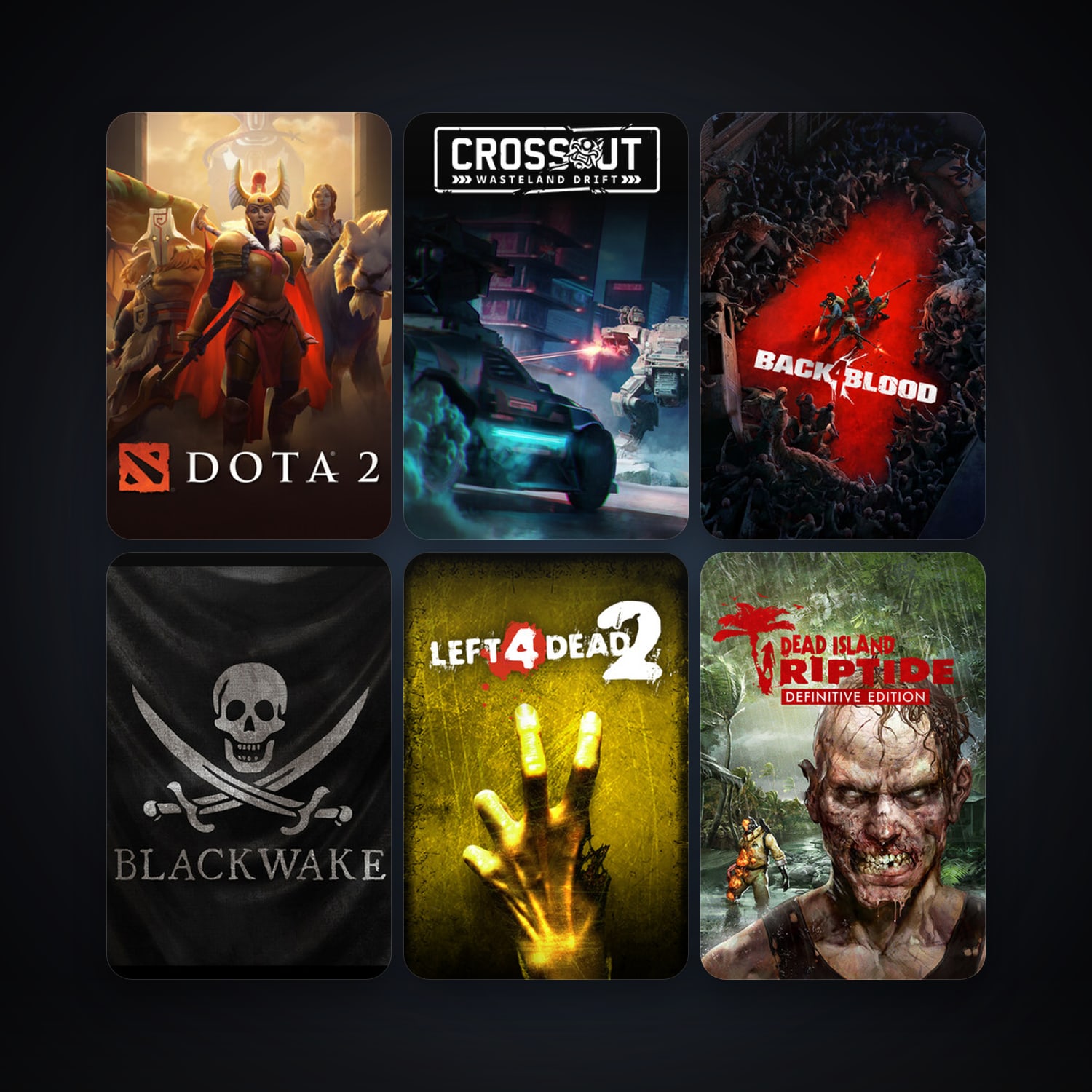 Left 4 Dead 2 + Dota 2, 8 games, clean — HabibiAccounts