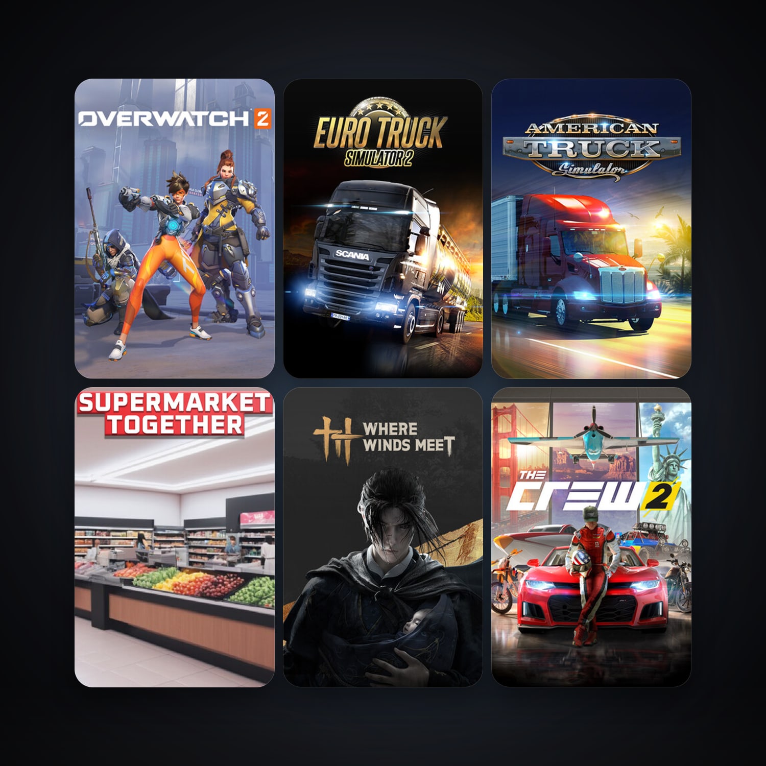RaceRoom Racing Experience + Euro Truck Simulator 2, 41 games, clean — HabibiAccounts