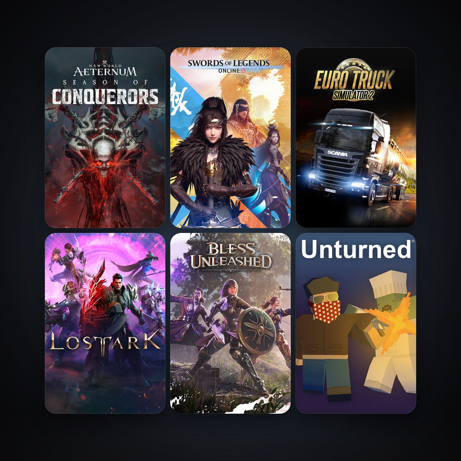 Euro Truck Simulator 2 + Unturned, 14 games, clean — HabibiAccounts
