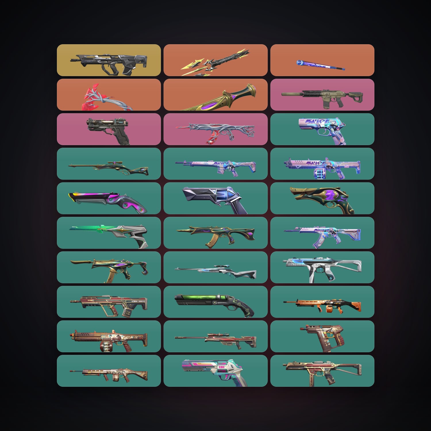 AP Gold 3 locker — 4 knives, 41 skins, lvl 167 — HabibiAccounts