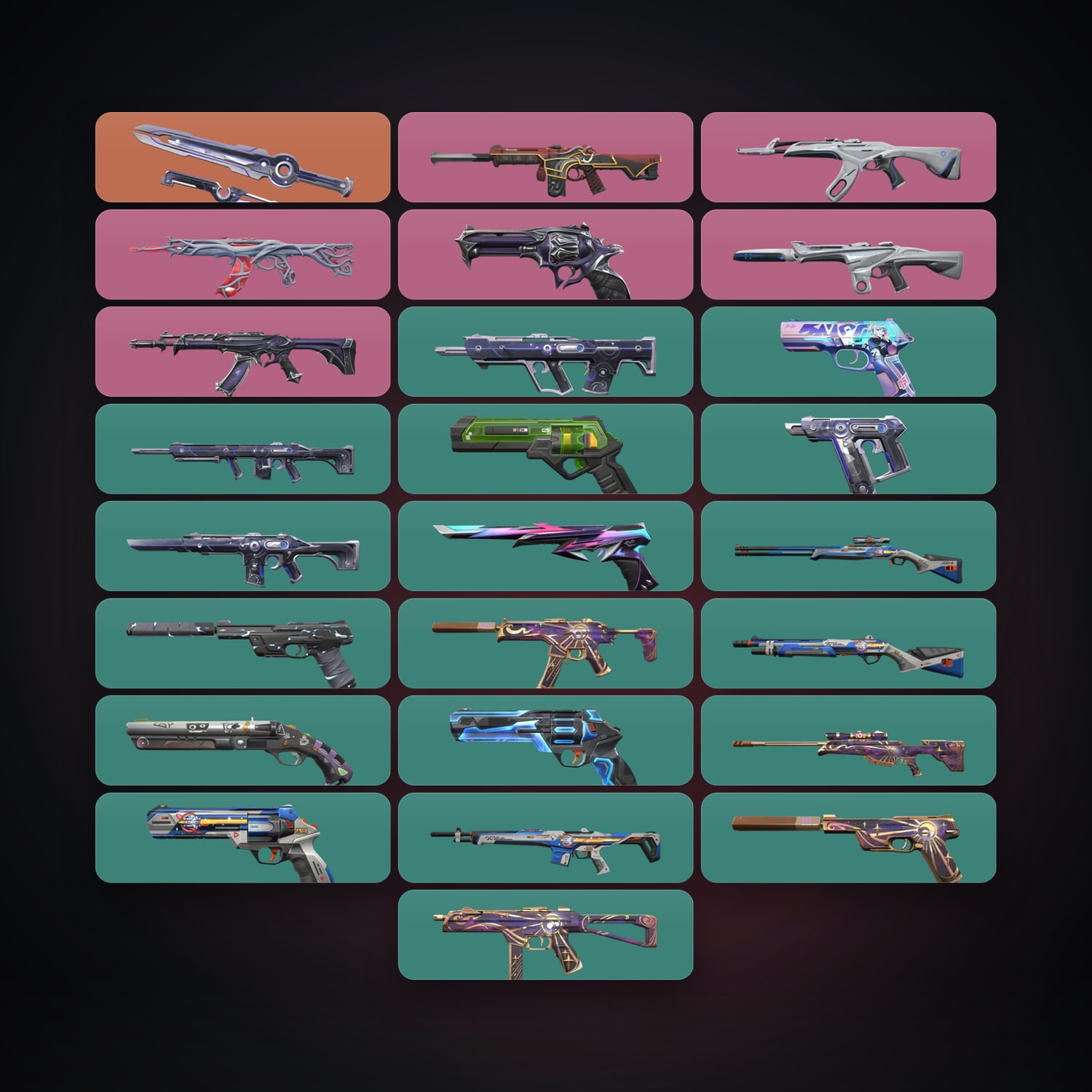 AP Plat 2 locker — 1 knives, 25 skins, lvl 143 — HabibiAccounts