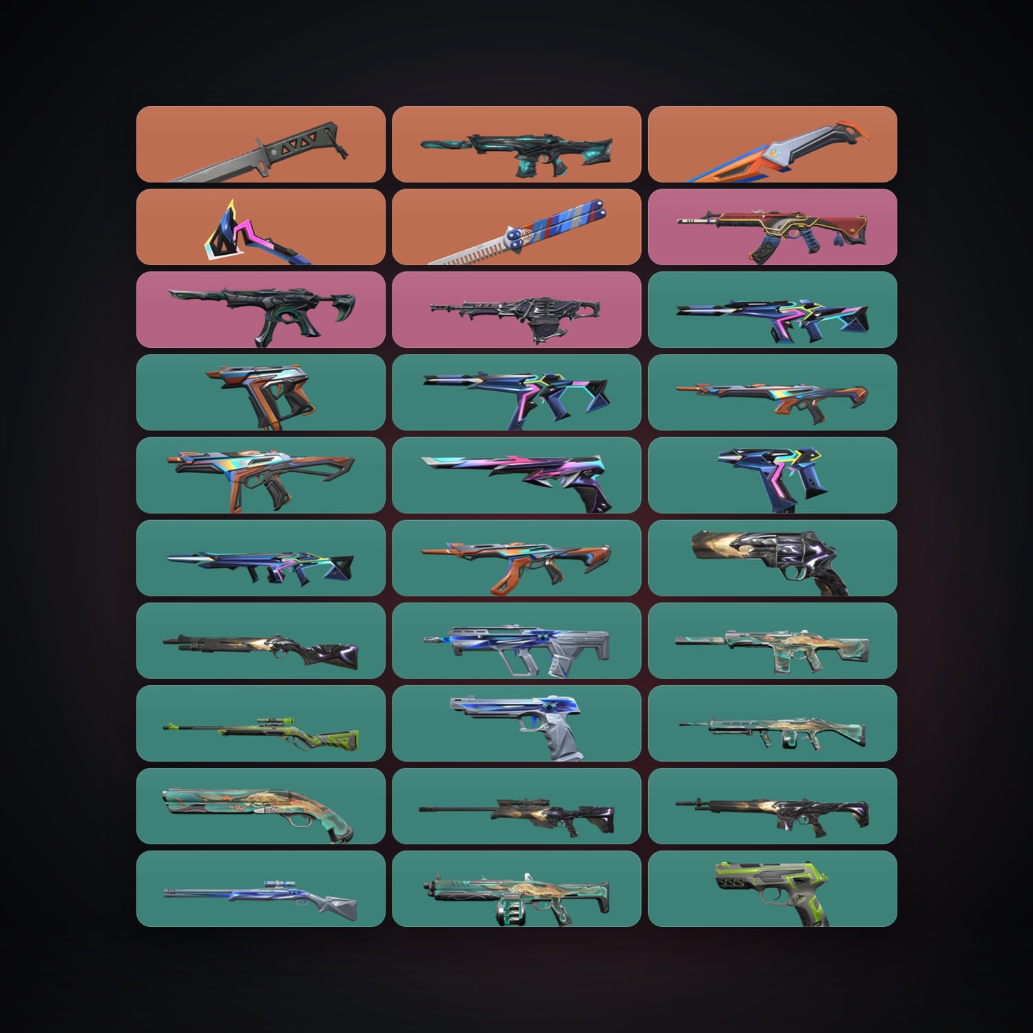 AP Silver 2 locker — 4 knives, 32 skins, lvl 73 — HabibiAccounts