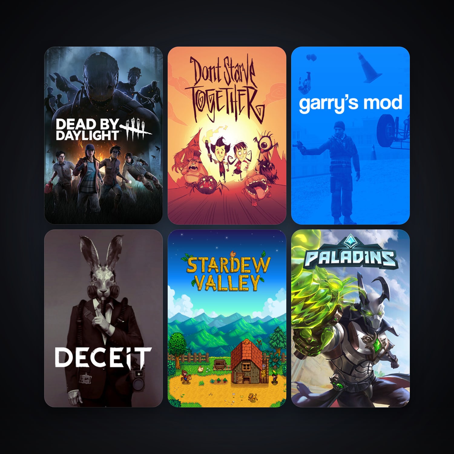 Garry's Mod + Don't Starve Together, 40 games, clean — HabibiAccounts