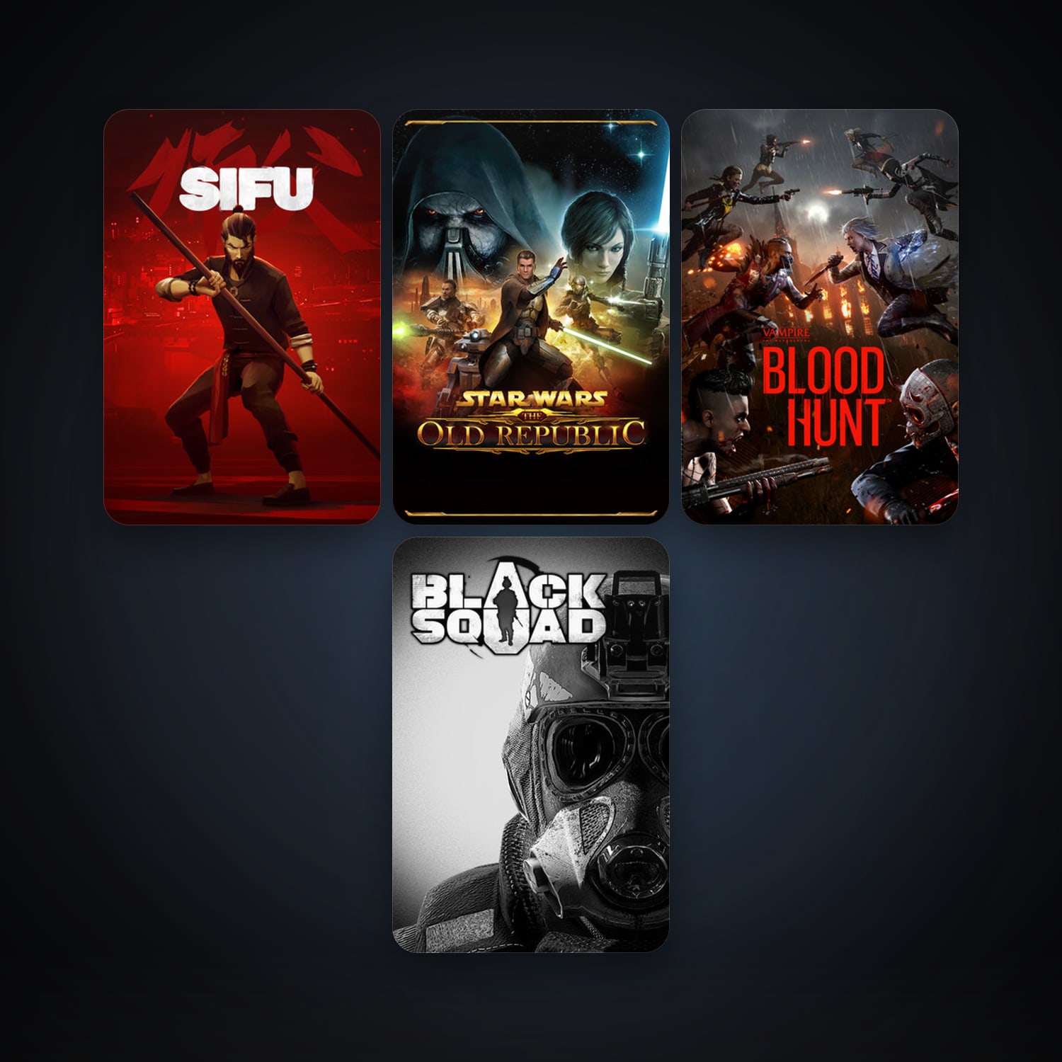 Black Squad + Vampire: The Masquerade - Bloodhunt, 8 games, clean — HabibiAccounts