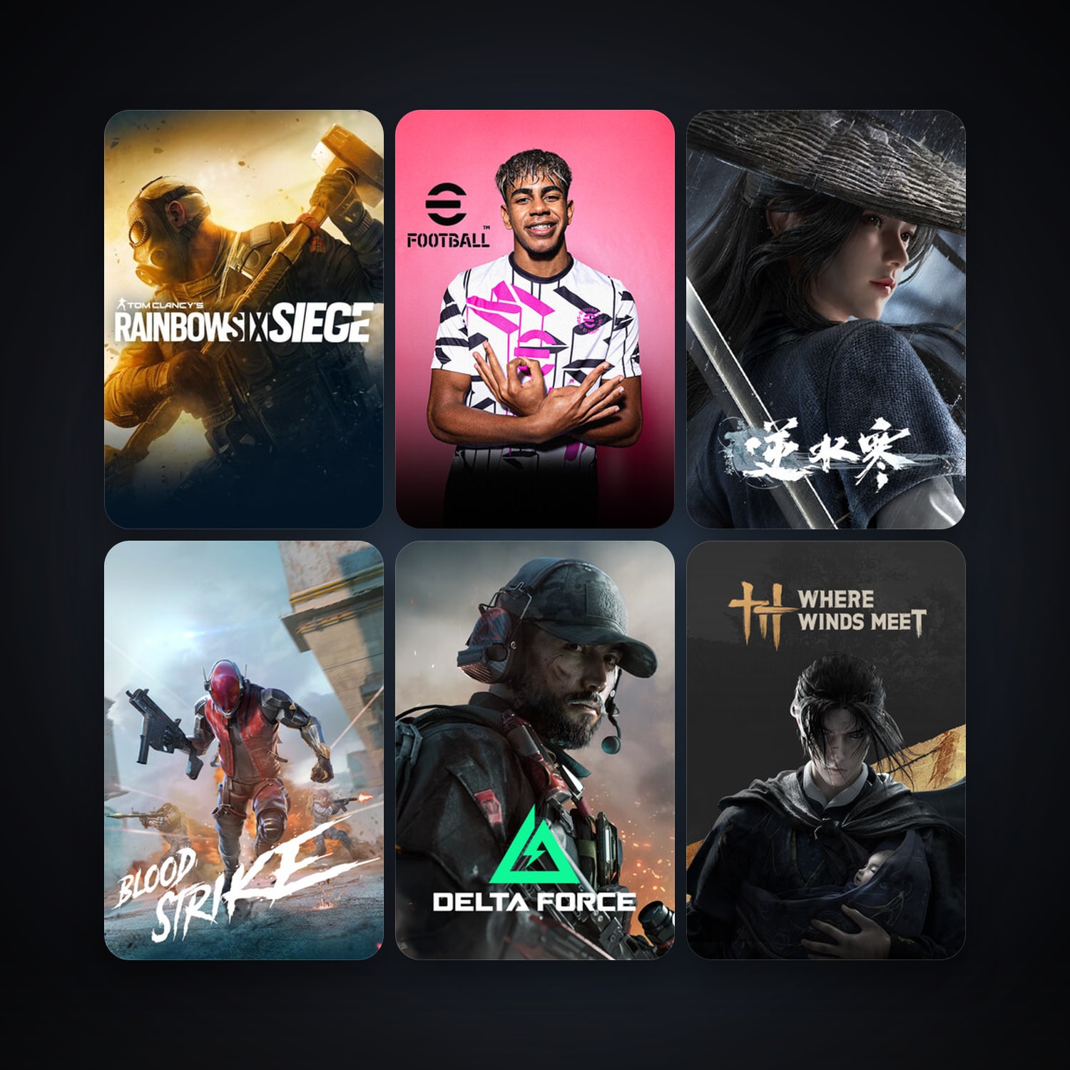 Tom Clancy's Rainbow Six Siege + NARAKA: BLADEPOINT, 9 games, clean — HabibiAccounts
