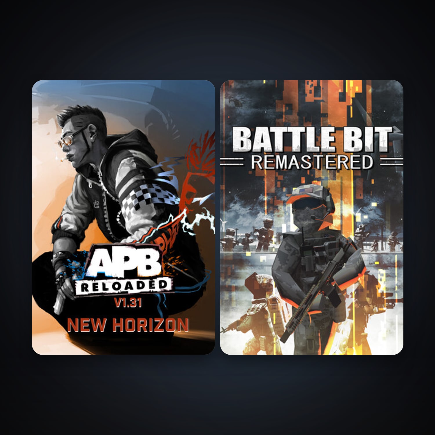 APB Reloaded + BattleBit Remastered, 5 games, clean — HabibiAccounts