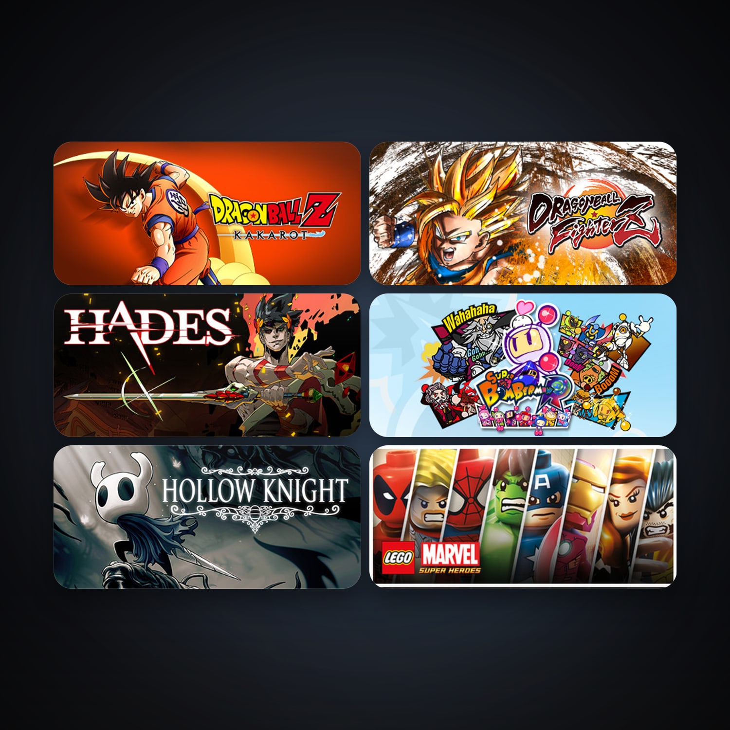 هالحساب ستيم فلين، LEGO Marvel Super Heroes وHollow Knight، 6 لعبة، صامد واضح — HabibiAccounts