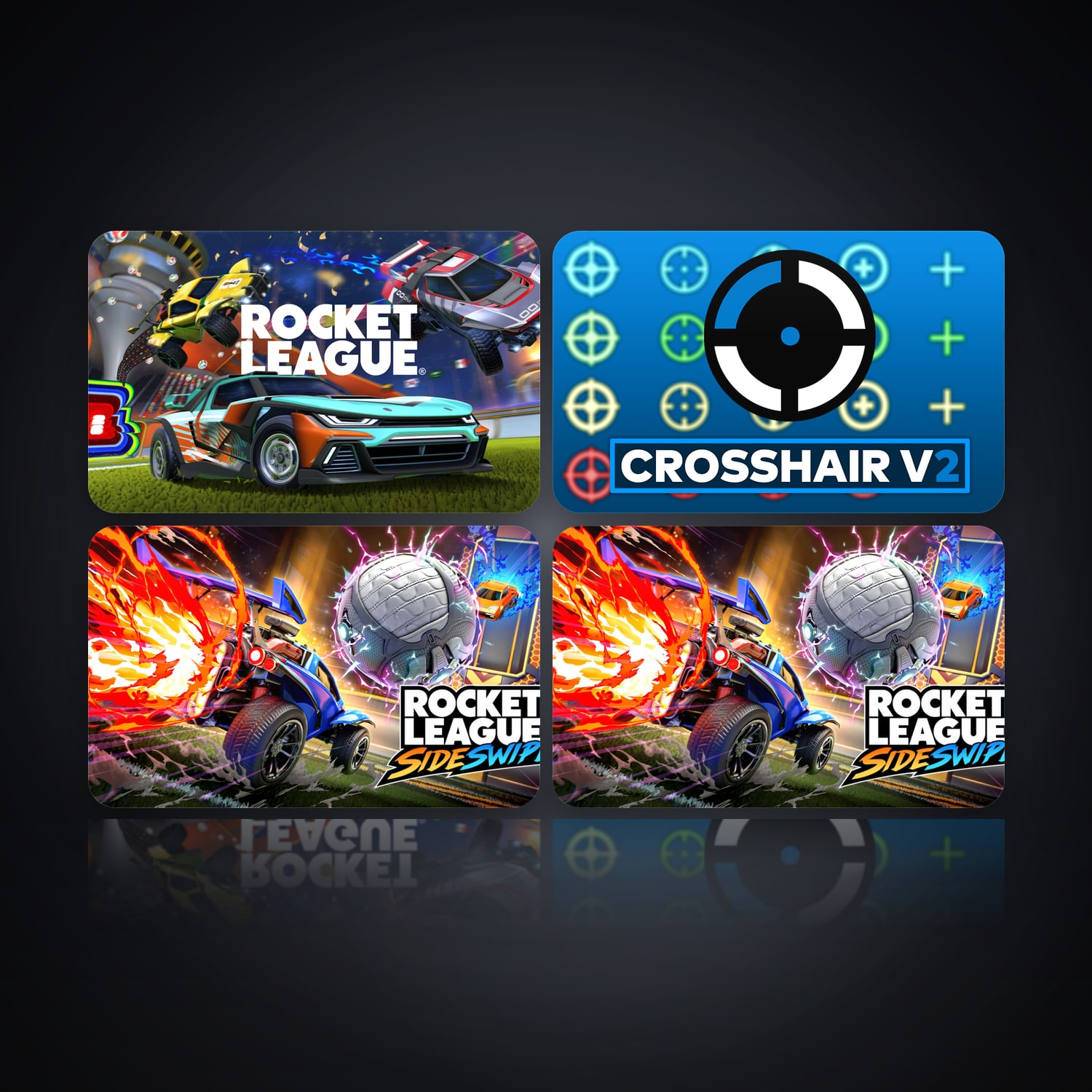 Rocket League & Crosshair V2 | 4 Games — HabibiAccounts