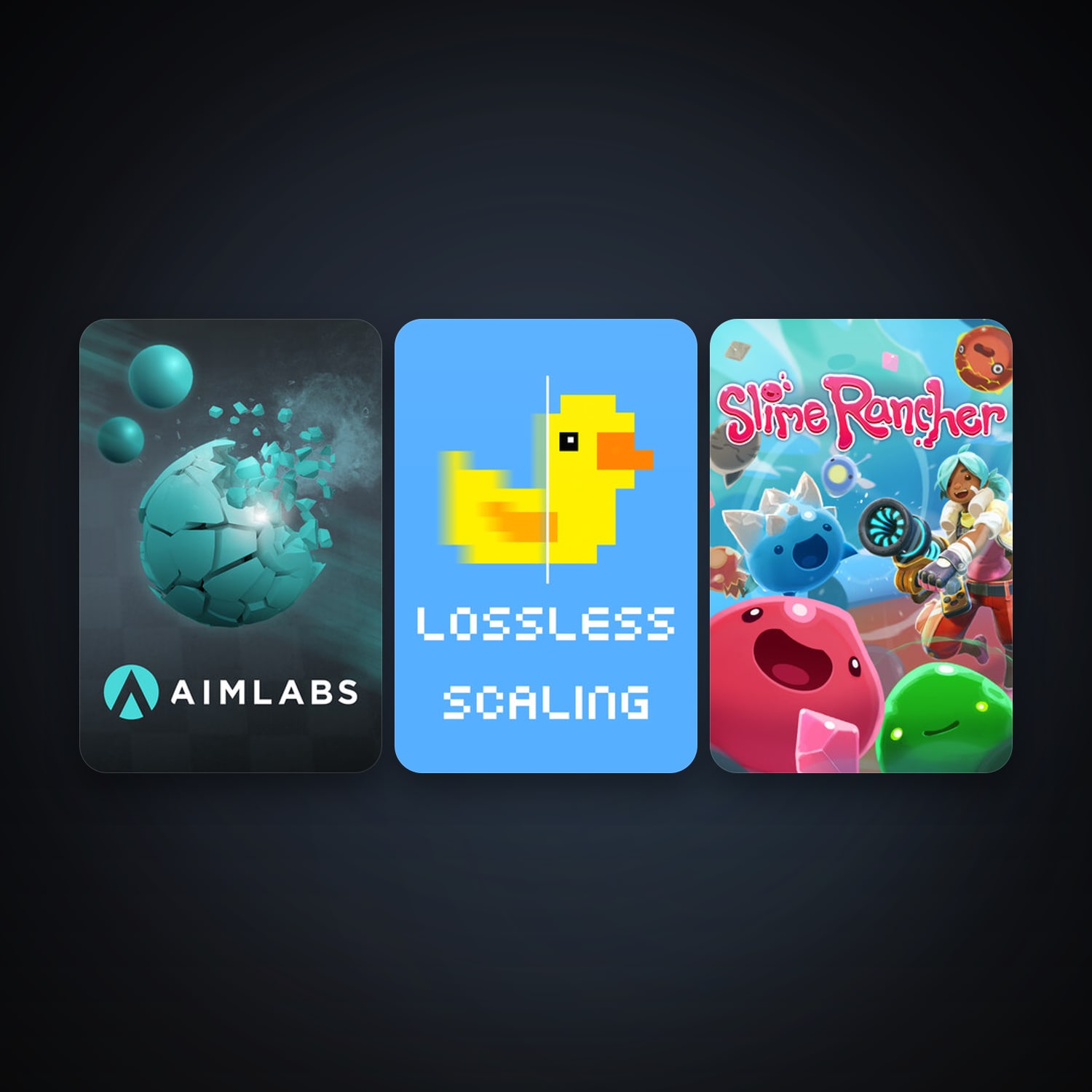 Slime Rancher + Aimlabs, 7 games, clean — HabibiAccounts