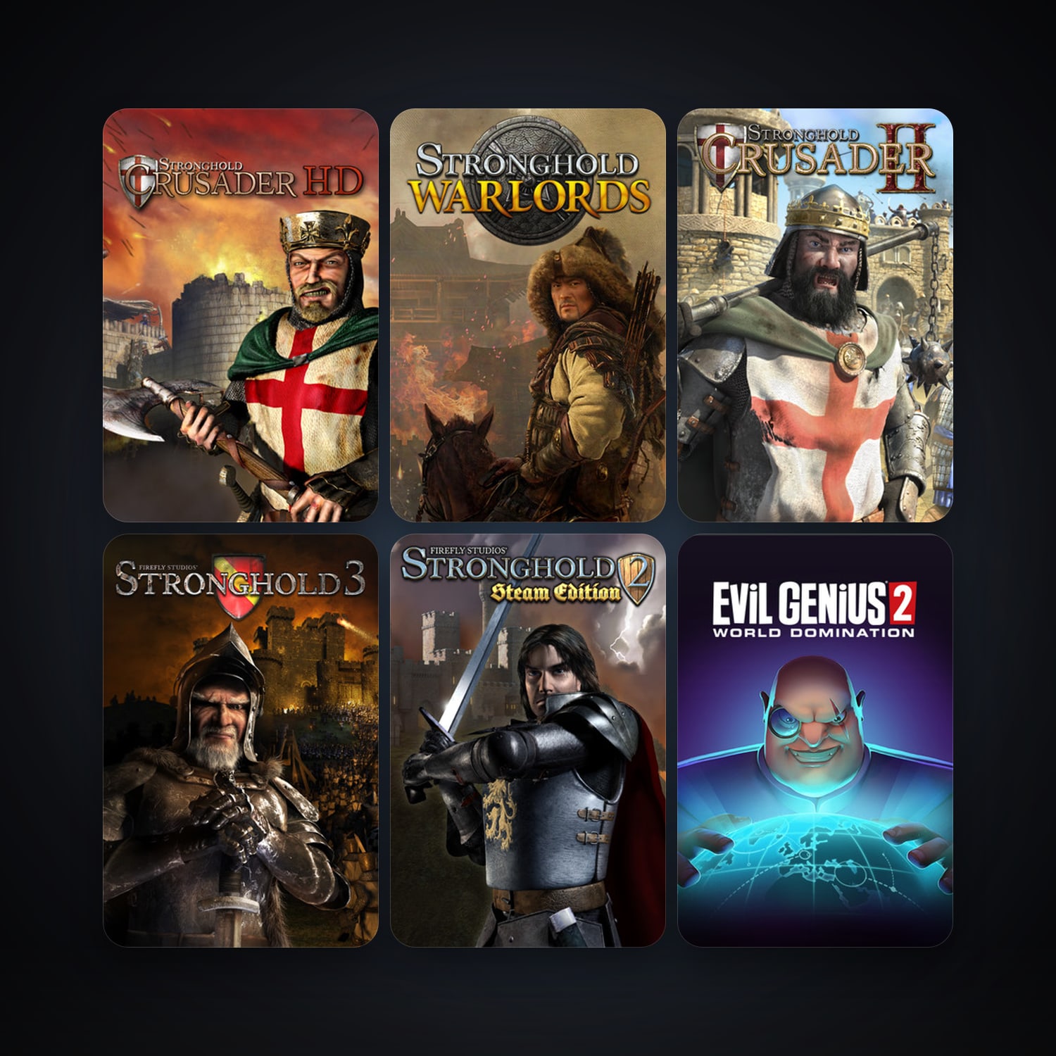 Stronghold Crusader HD & Stronghold: Warlords | 11 Games | Clean — HabibiAccounts