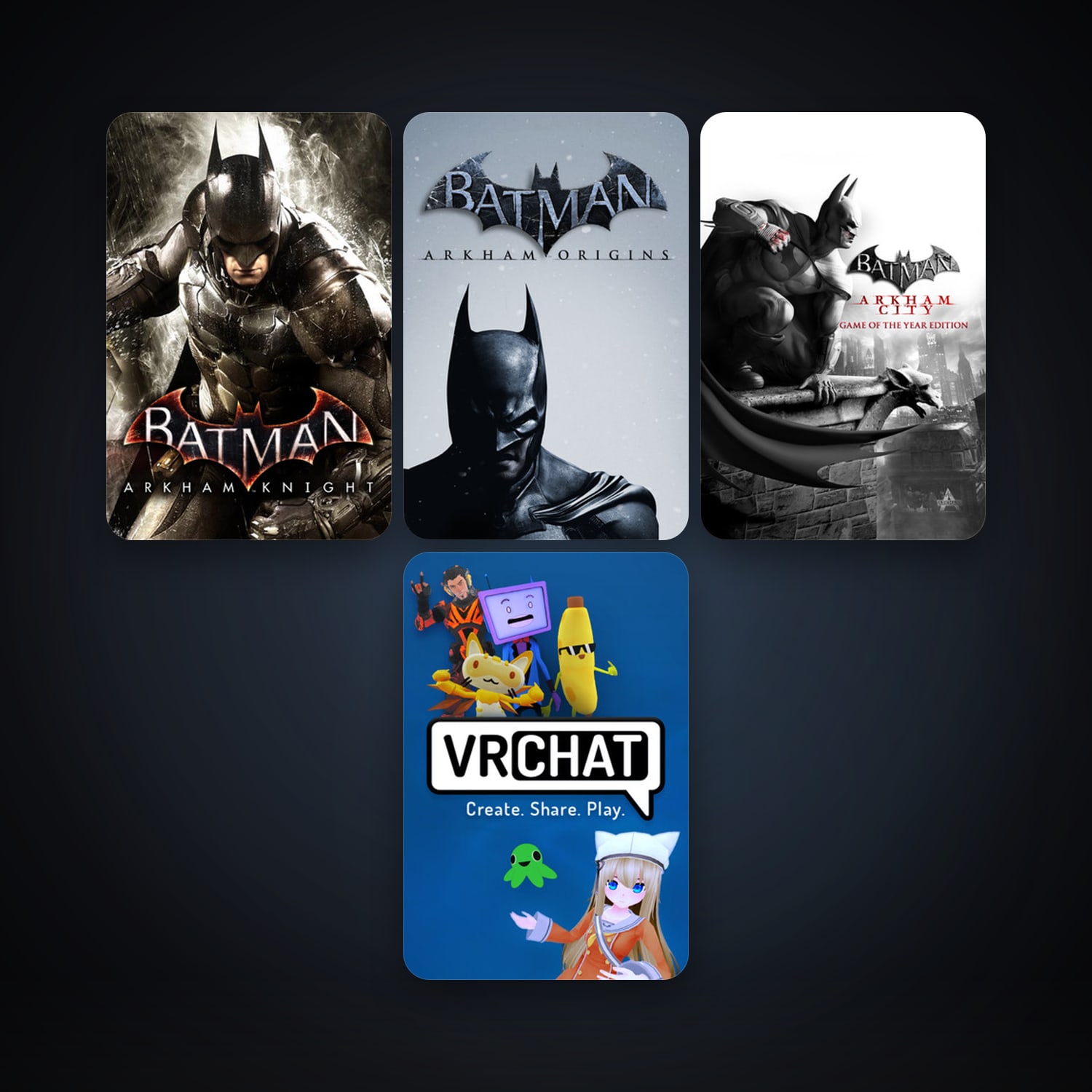 Batman: Arkham City - Game of the Year Edition + Batman: Arkham Knight, 5 games, clean — HabibiAccounts