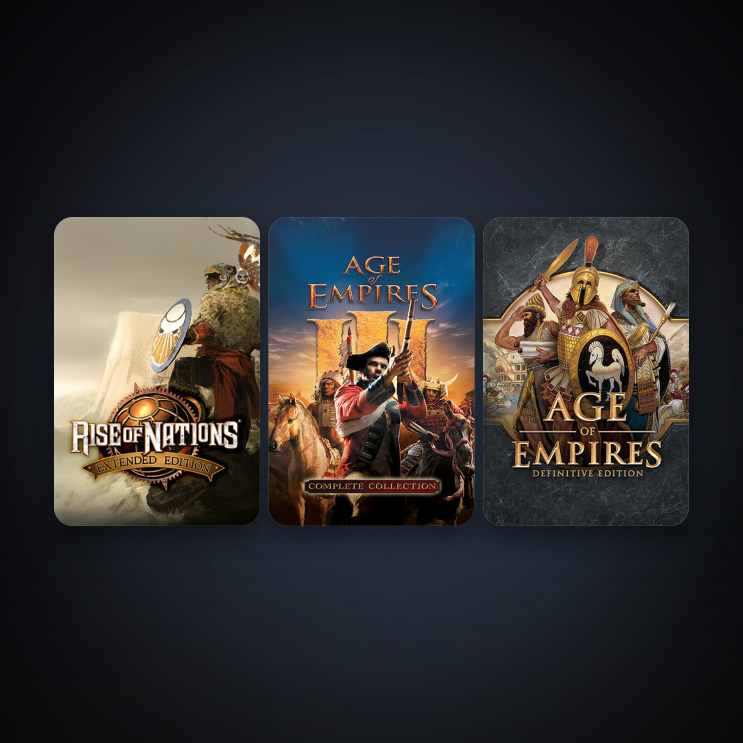 Age of Empires III + Rise of Nations: Extended Edition, 3 games, clean — HabibiAccounts