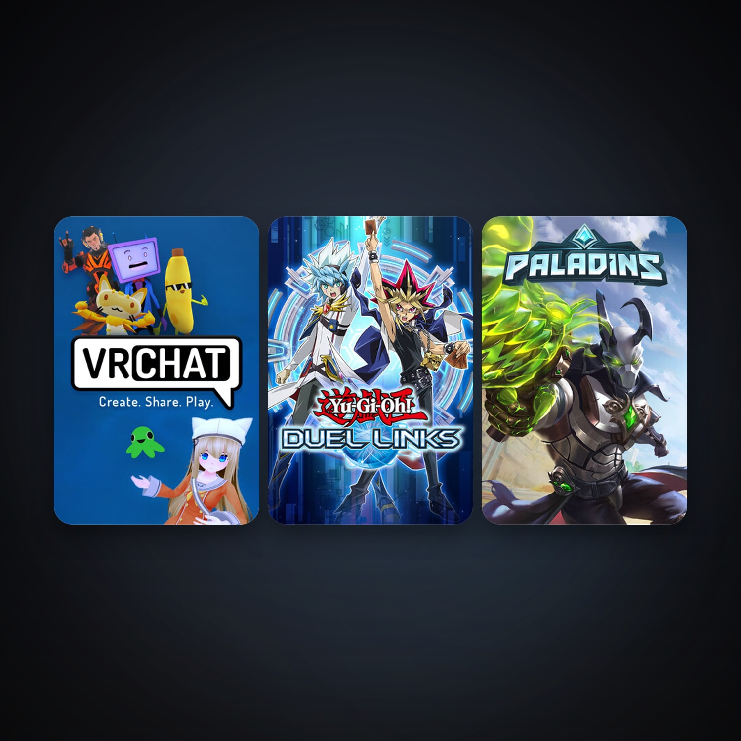 VRChat + Paladins, 3 games, clean — HabibiAccounts