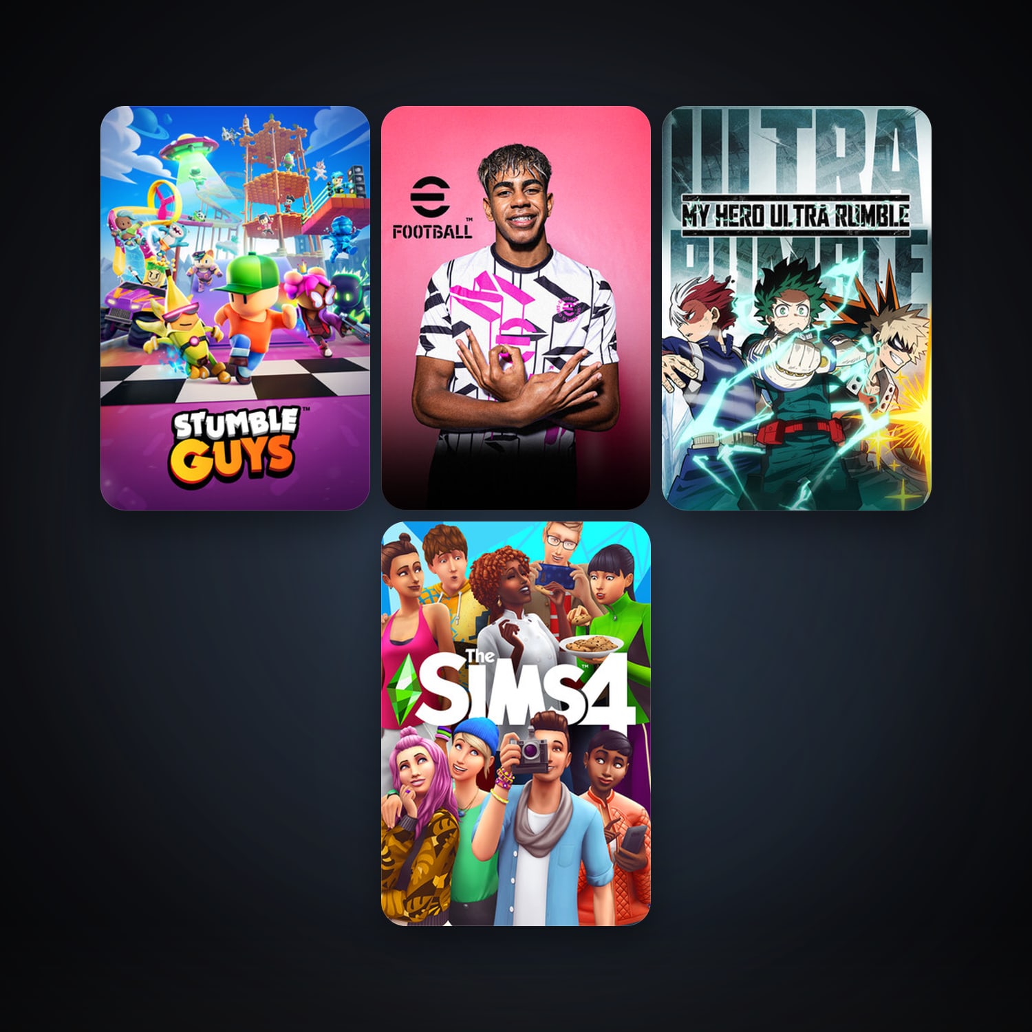 The Sims 4 + MY HERO ULTRA RUMBLE, 12 games, clean — HabibiAccounts