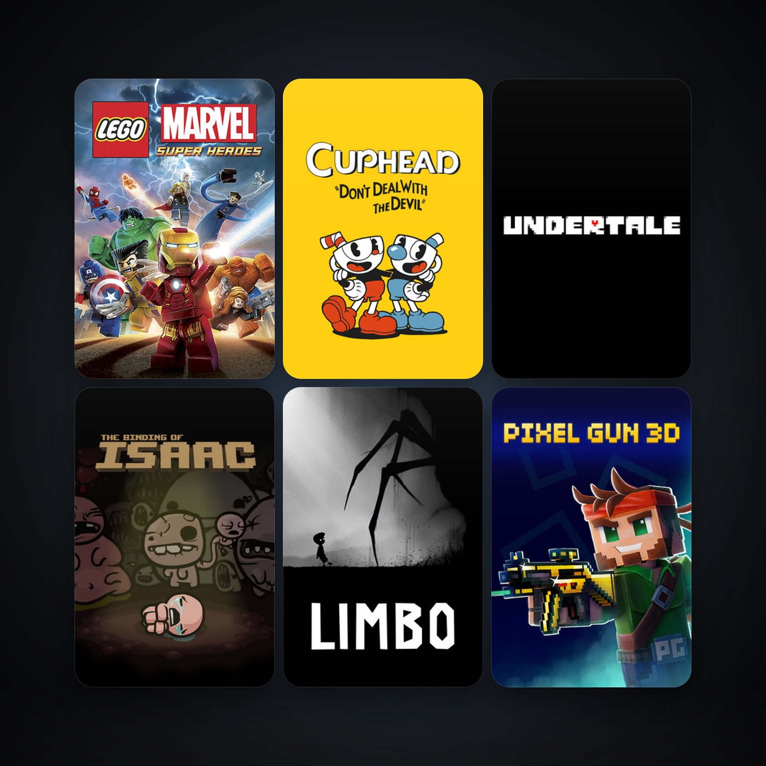 LIMBO + The Binding of Isaac, 29 games, clean — HabibiAccounts