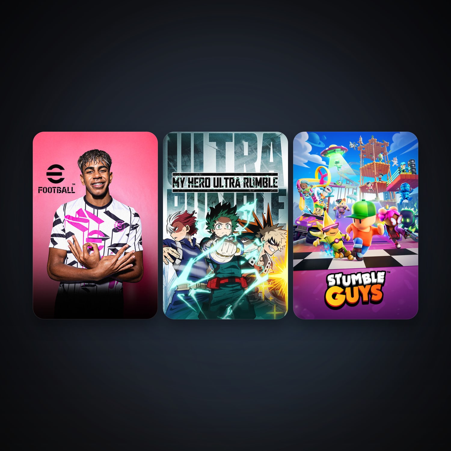MY HERO ULTRA RUMBLE + eFootball 2024, 6 games, clean — HabibiAccounts