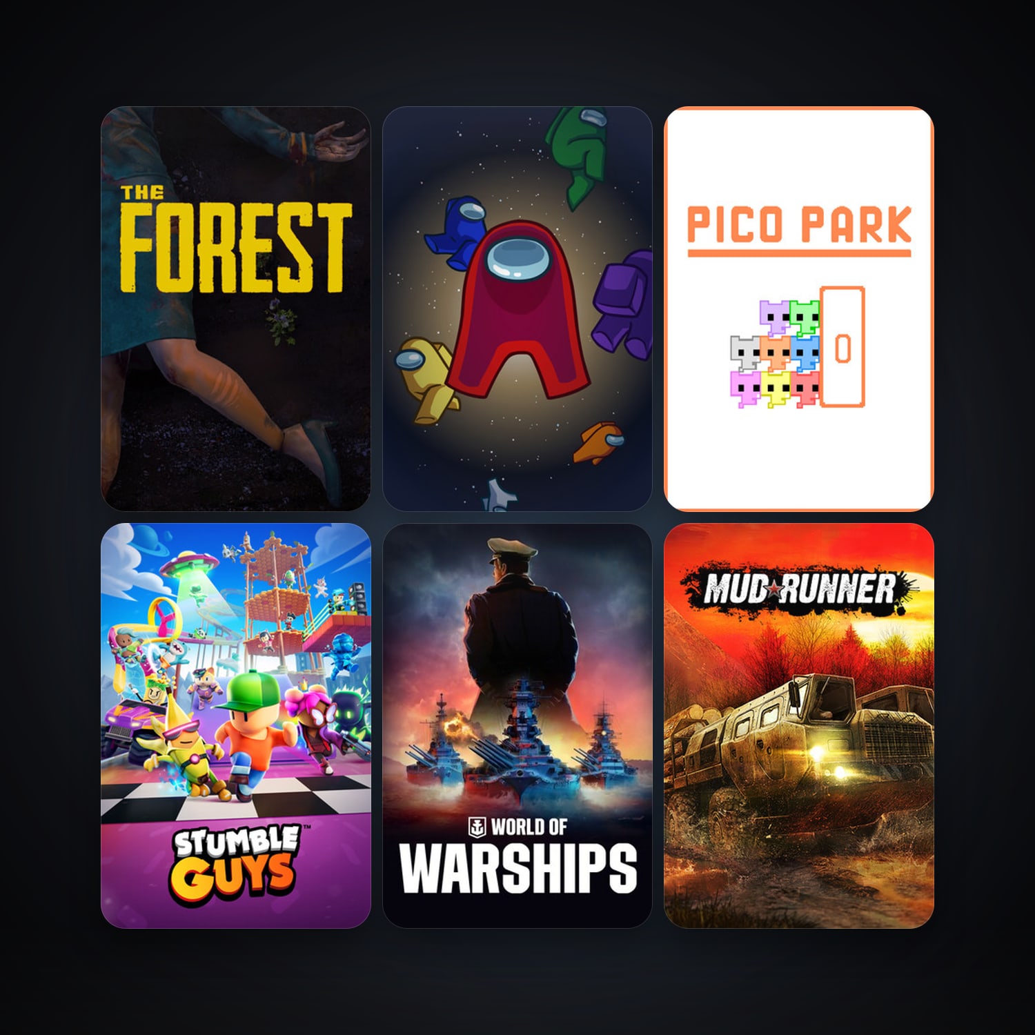 The Forest + World of Warships, 10 games, clean — HabibiAccounts